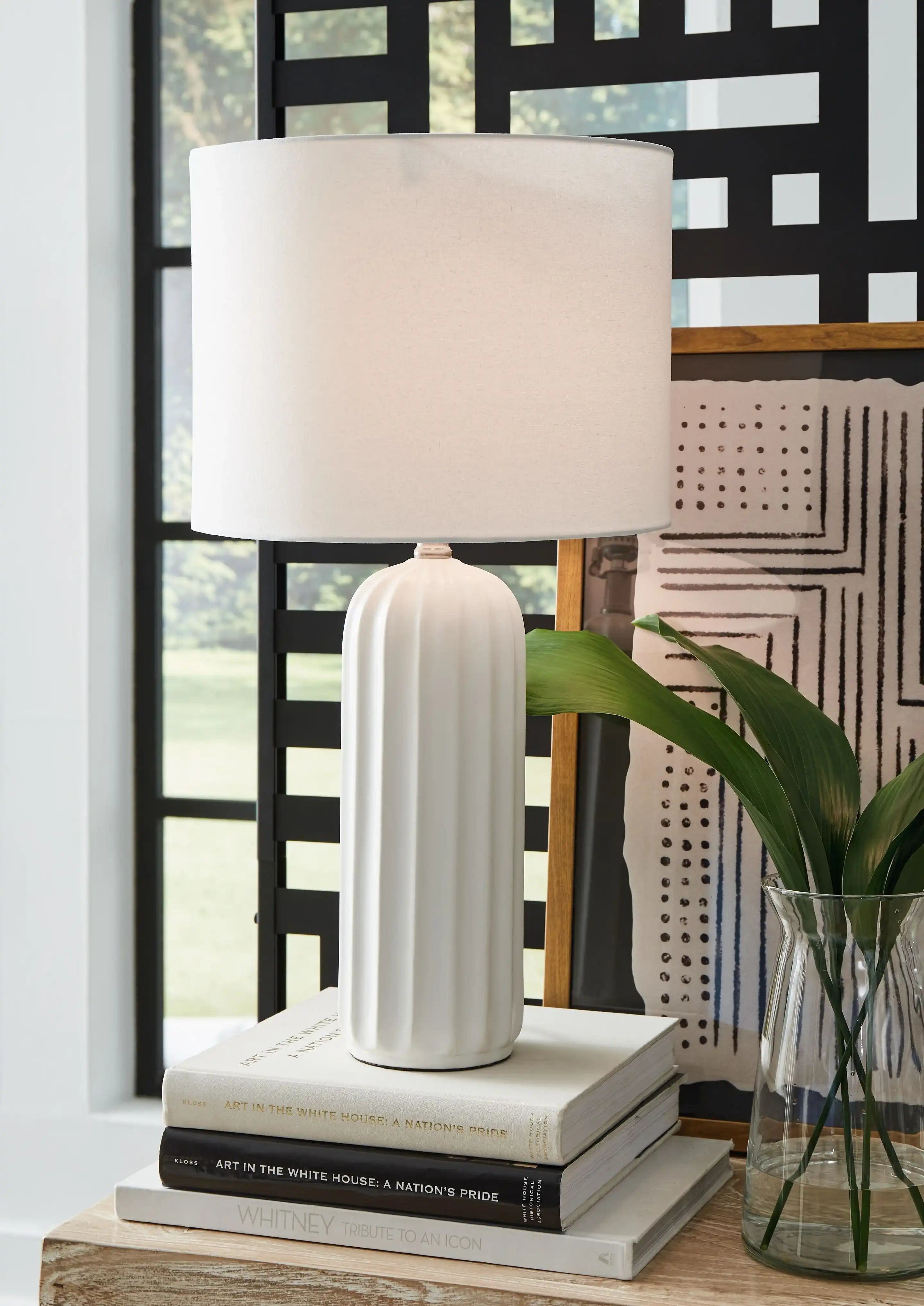 Clarkland - Ceramic Table Lamp (Set of 2) - White - Best Buy Furniture