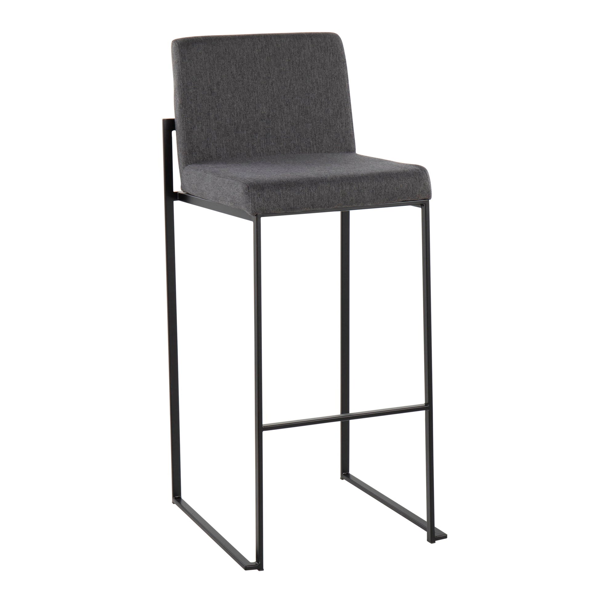 Fuji - Contemporary High Back Barstool Elegant Design - Best Buy Furniture