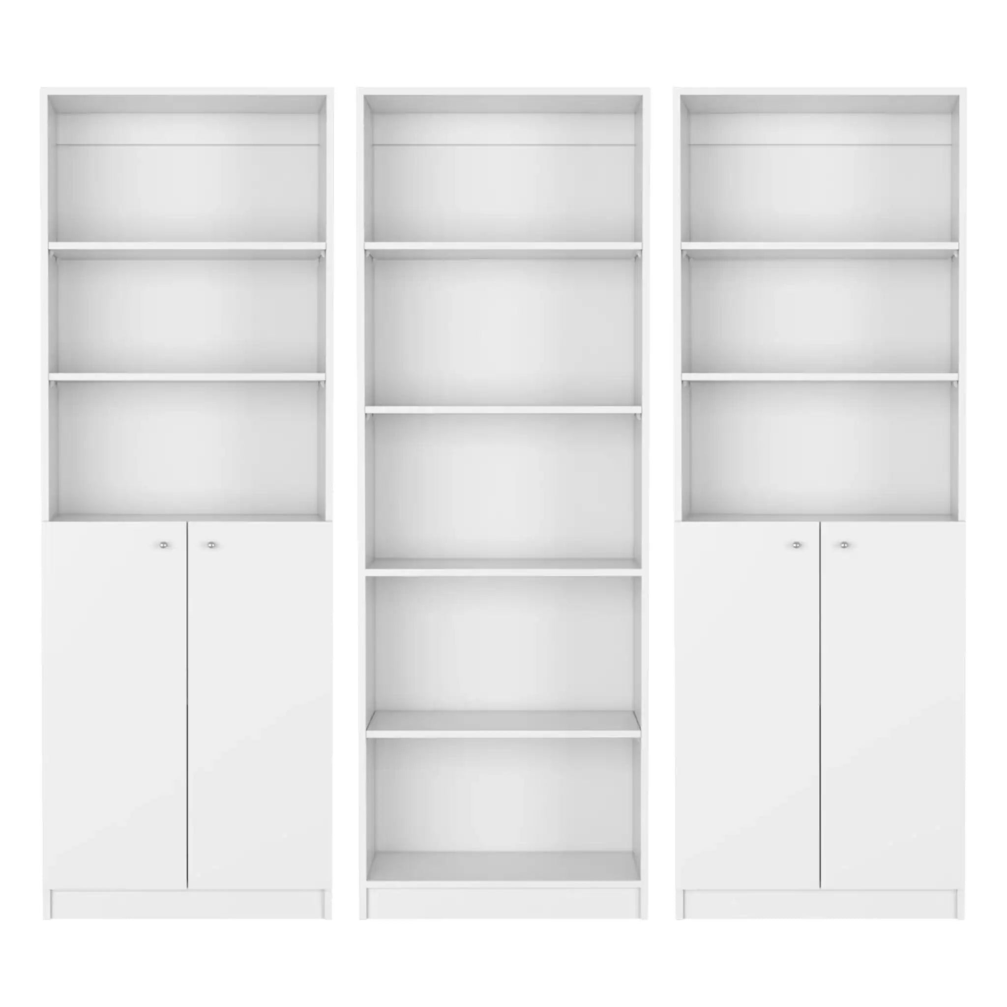 Levan - 3 Piece Living Room Set With 3 Bookcases - Best Buy Furniture