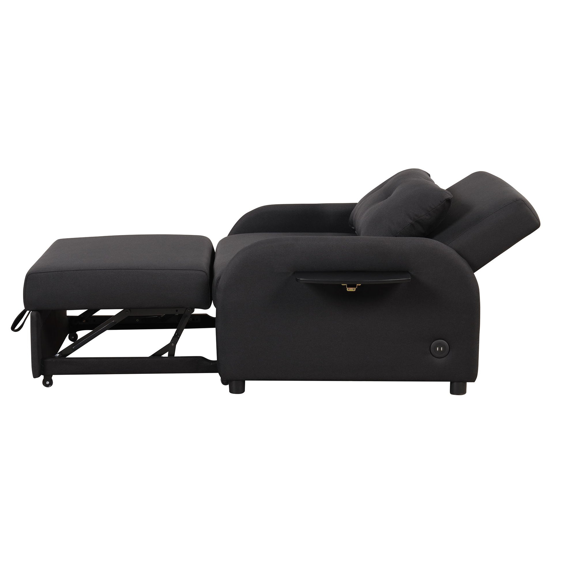 Versatile Pull Out Sofa Sleeper 3 In 1 With Wing Table & USB Charge, Compact Design - Best Buy Furniture