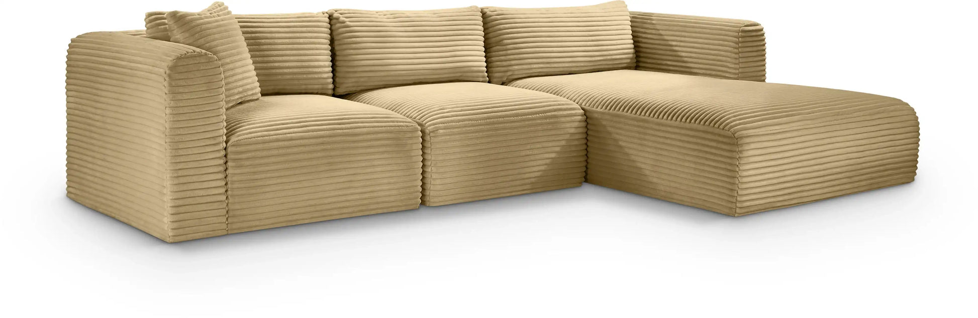 Shaggy - 3 Piece Modular Sectional - Best Buy Furniture