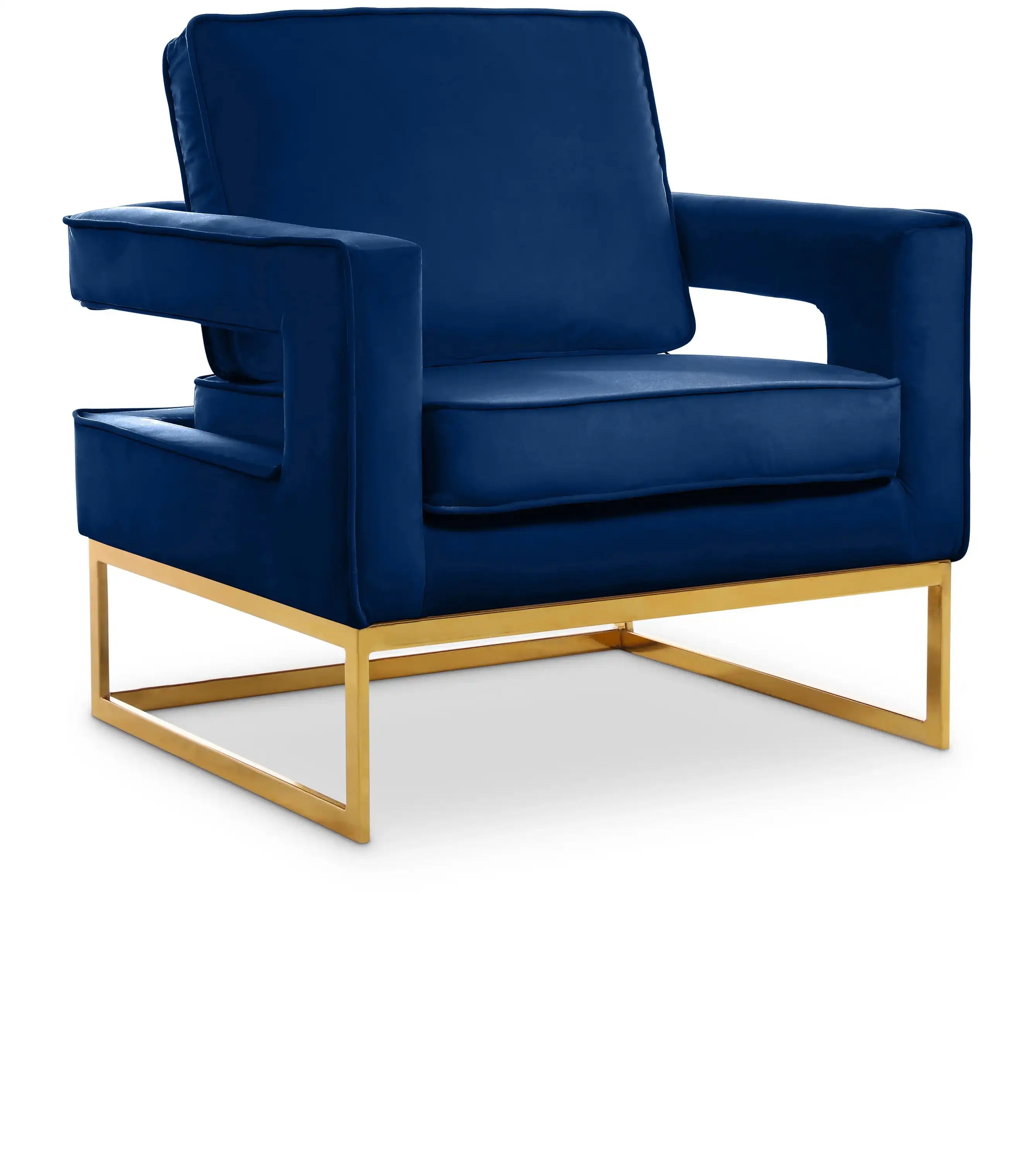 Noah - Accent Chair with Gold Legs - Best Buy Furniture