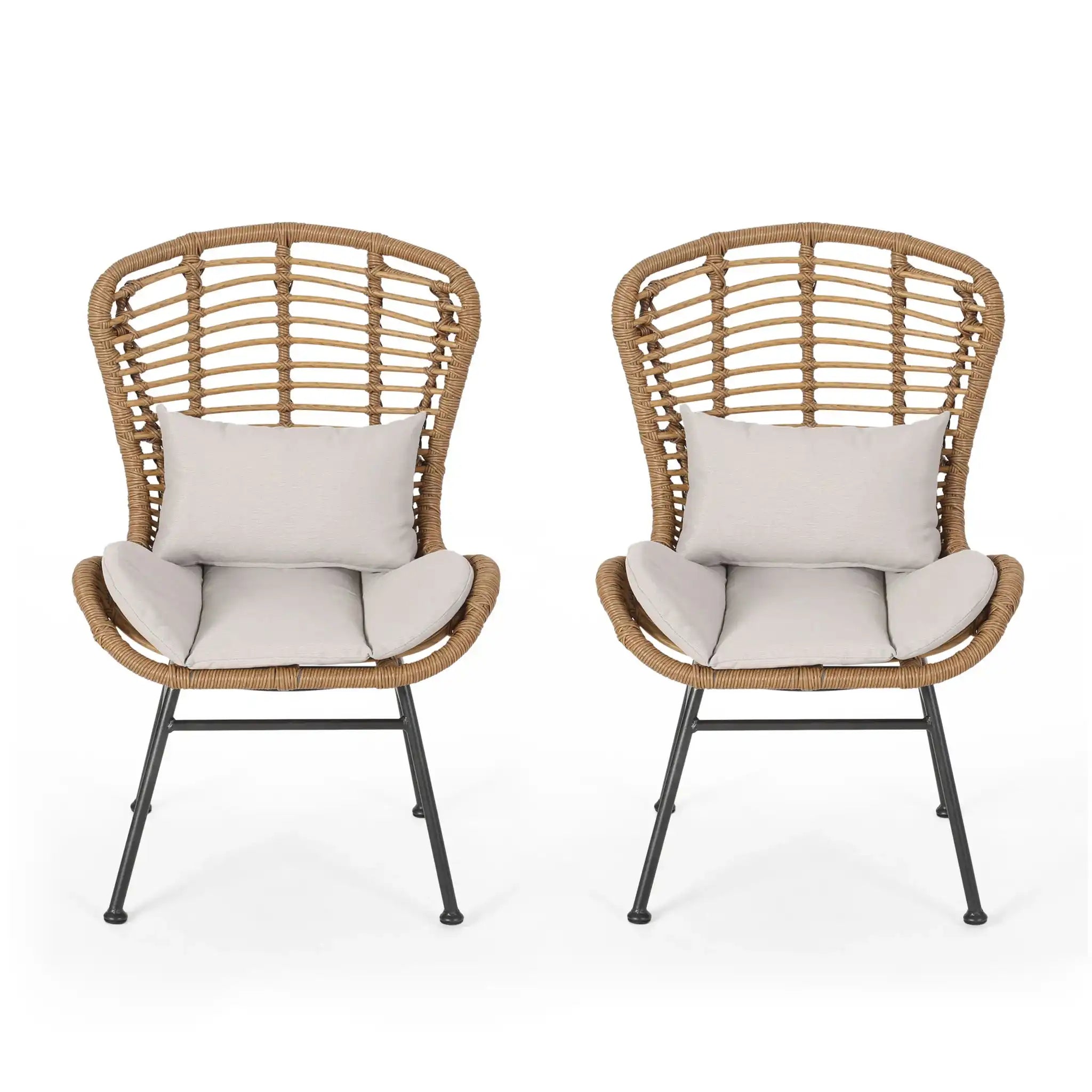 Calypso - Outdoor Chair With Water Resistance Cushion And Iron Frame - Best Buy Furniture