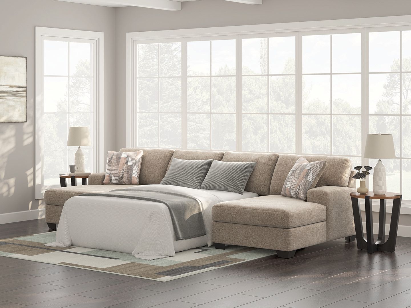 Newellen - Sectional - Best Buy Furniture