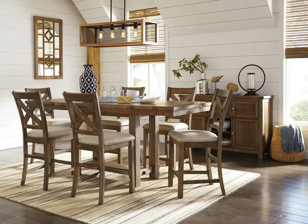 Moriville - Rectangular Dining Table Set - Counter Height - Best Buy Furniture