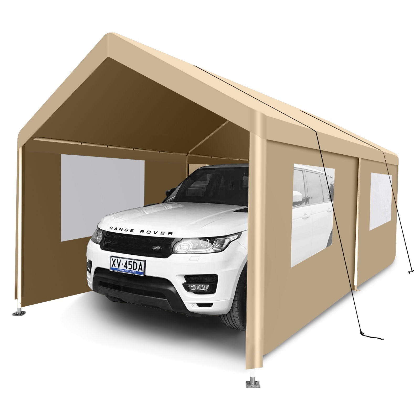 Carport, 10x20 Heavy Duty Portable Carport Garage Tent For Outdoor Storage Shelter - Best Buy Furniture
