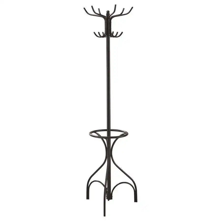 Kiefer - 12 Hook Freestanding Metal Coat Rack Hat Hanger - Black - Best Buy Furniture