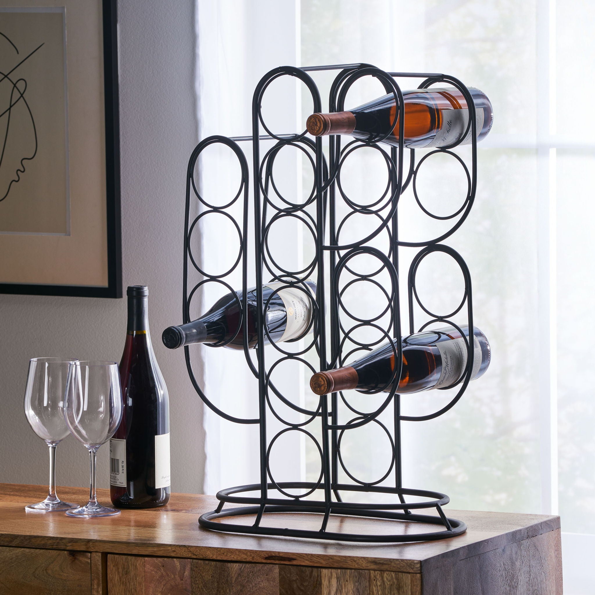 Wine Rack - Black - Best Buy Furniture