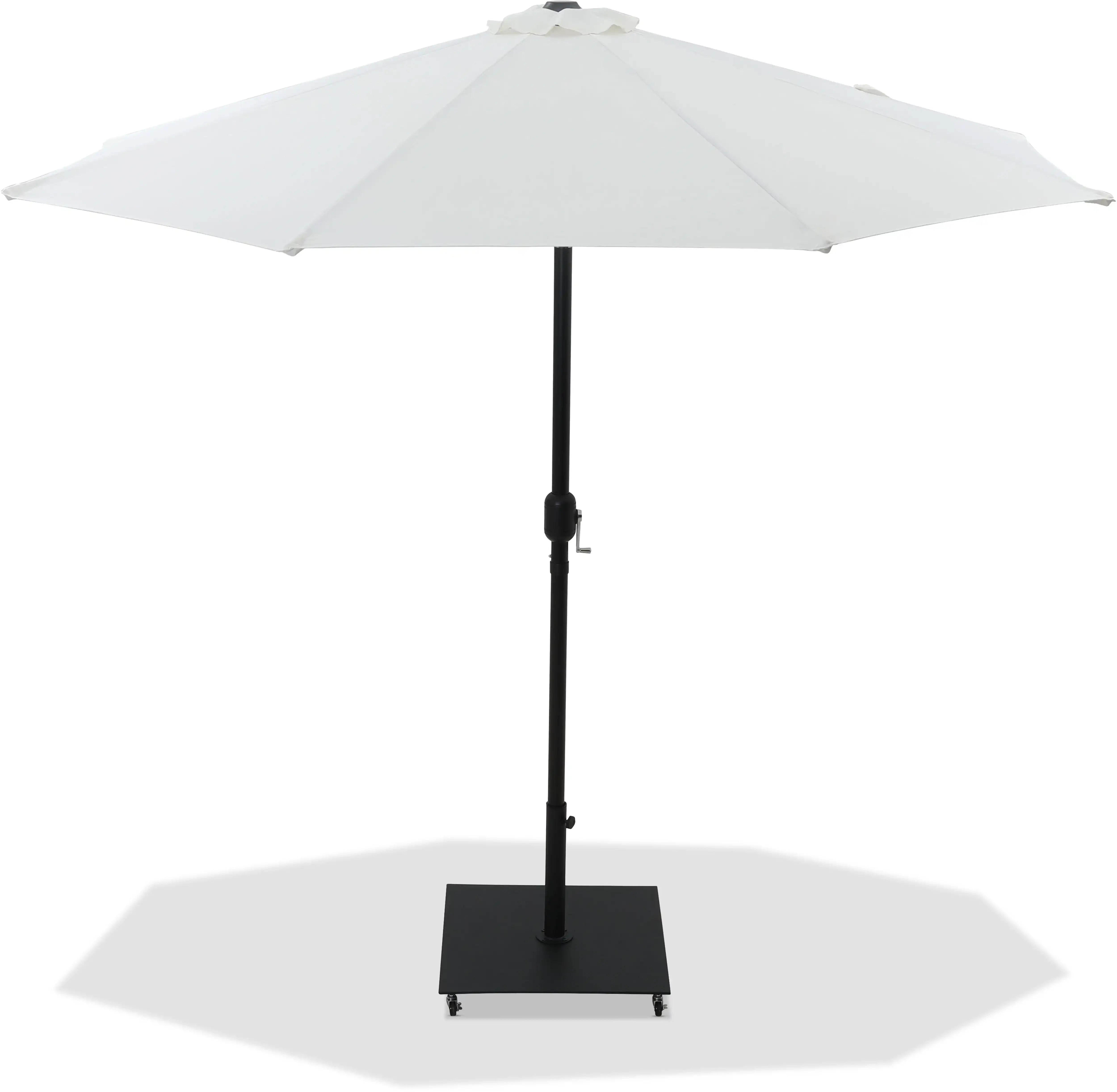 Fiji - Aluminum Patio Umbrella With Square Black Base - Best Buy Furniture