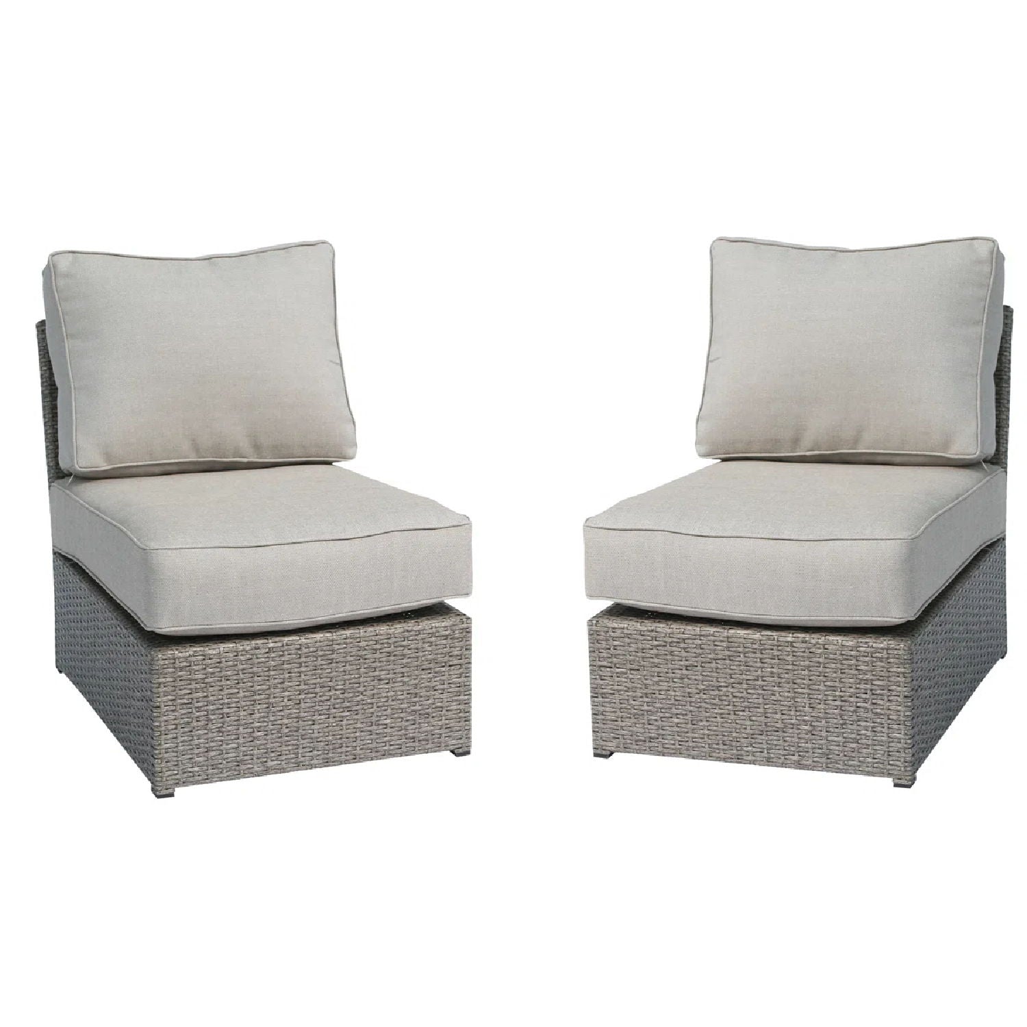 Armless Patio Chair With Cushions - Best Buy Furniture