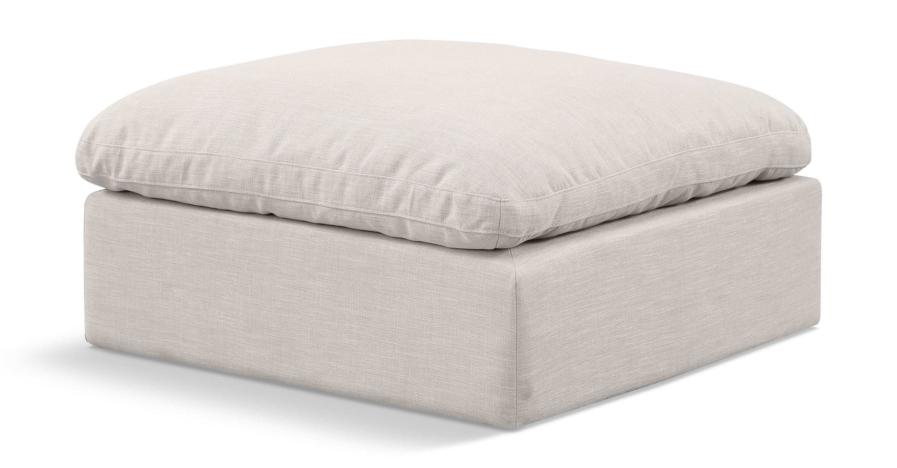 Indulge - Linen Ottoman - Best Buy Furniture