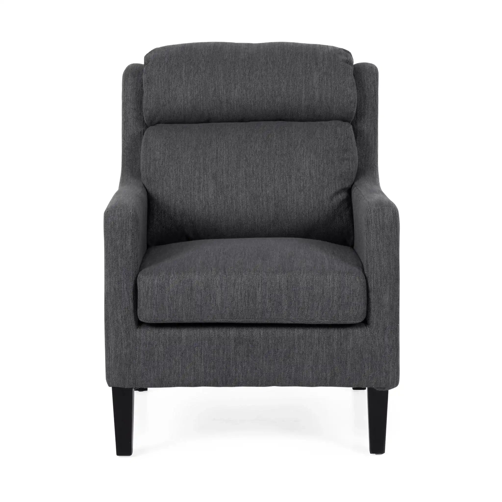 Contemporary Club Chair With Upholstered Fabric And Rubberwood Legs - Best Buy Furniture