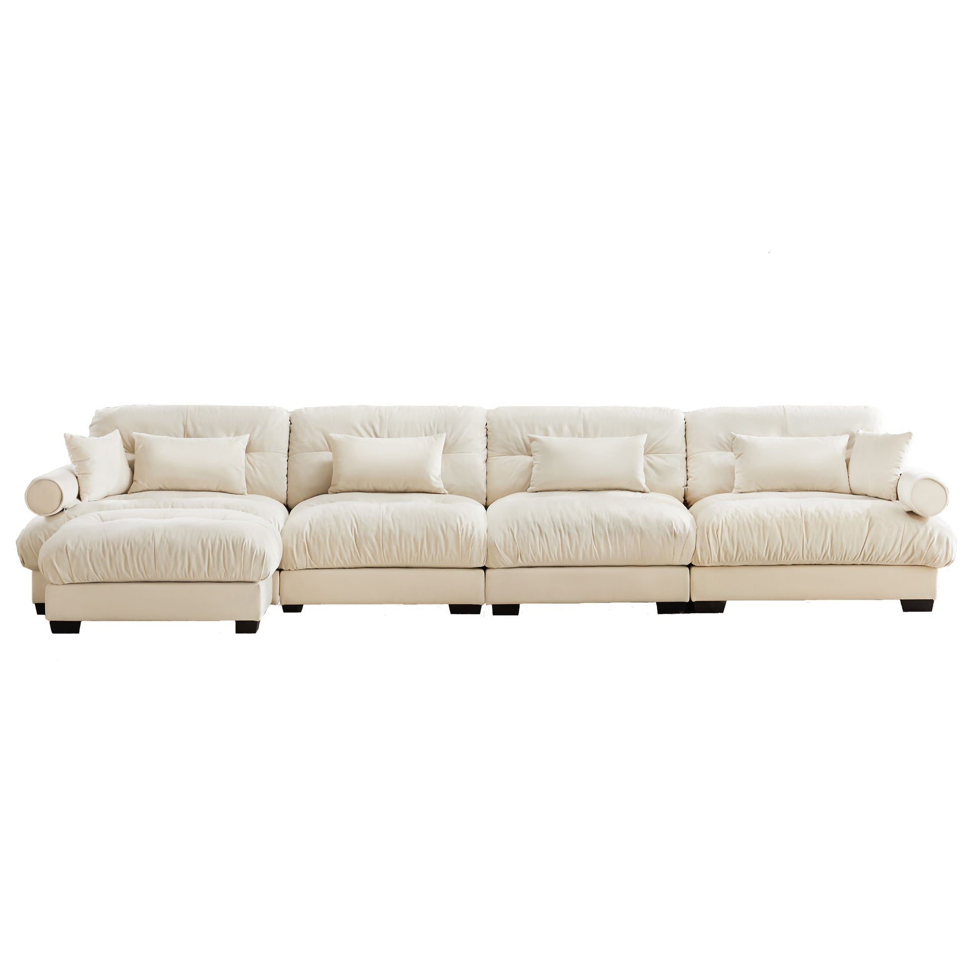 Super Comfort Oversized Modular Sectional Sofa With Movable Ottoman - Best Buy Furniture