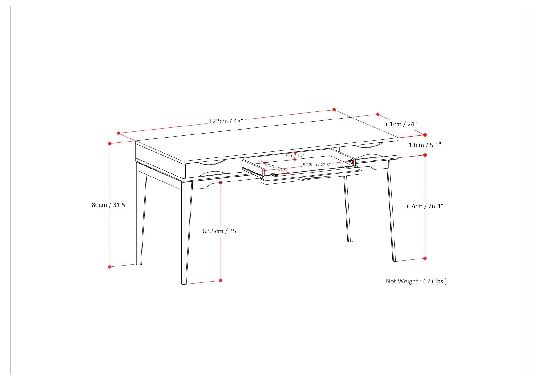 Harper - Handcrafted Desk - Best Buy Furniture