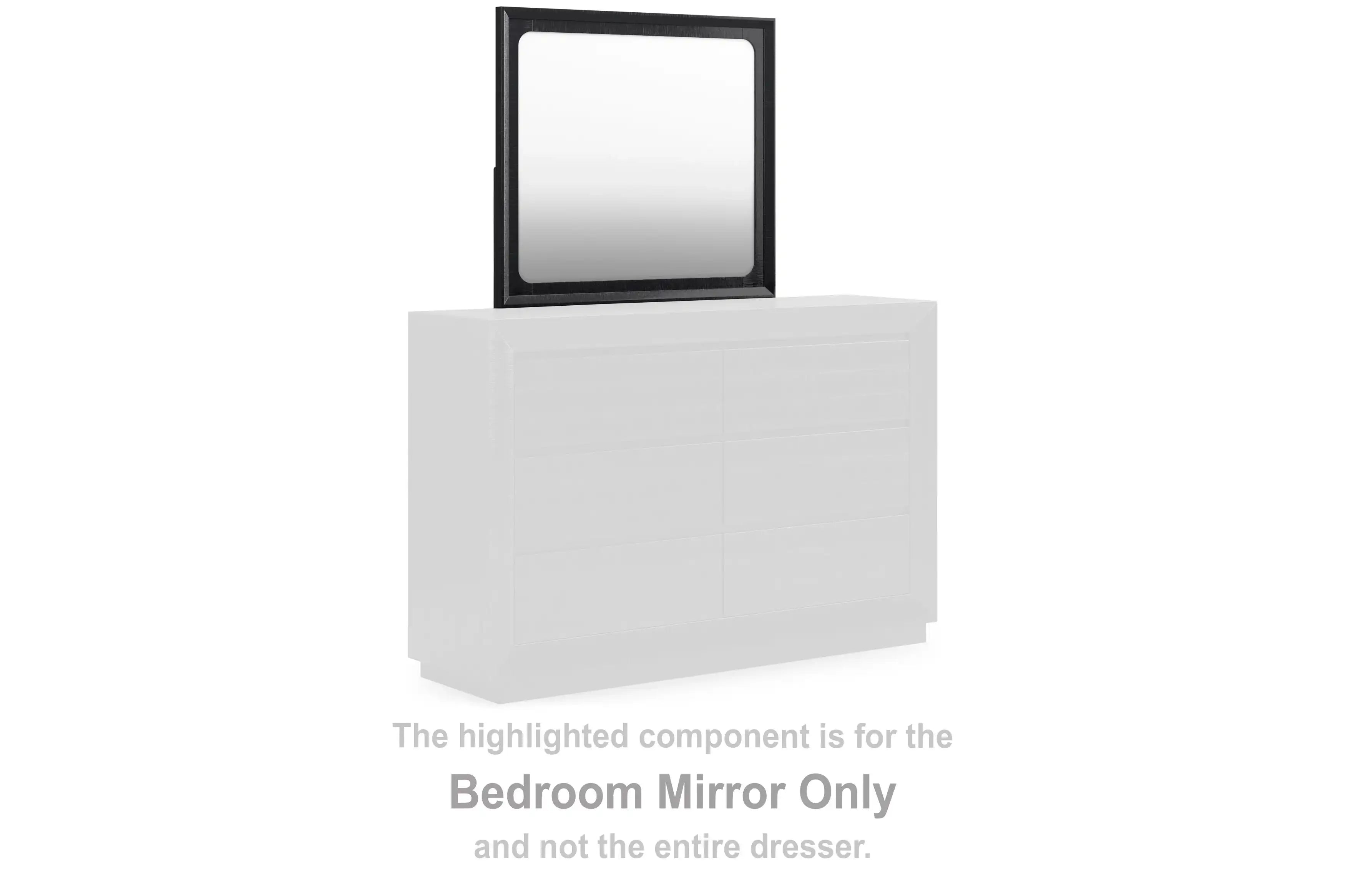 Londer - Bedroom Mirror - Black - Best Buy Furniture