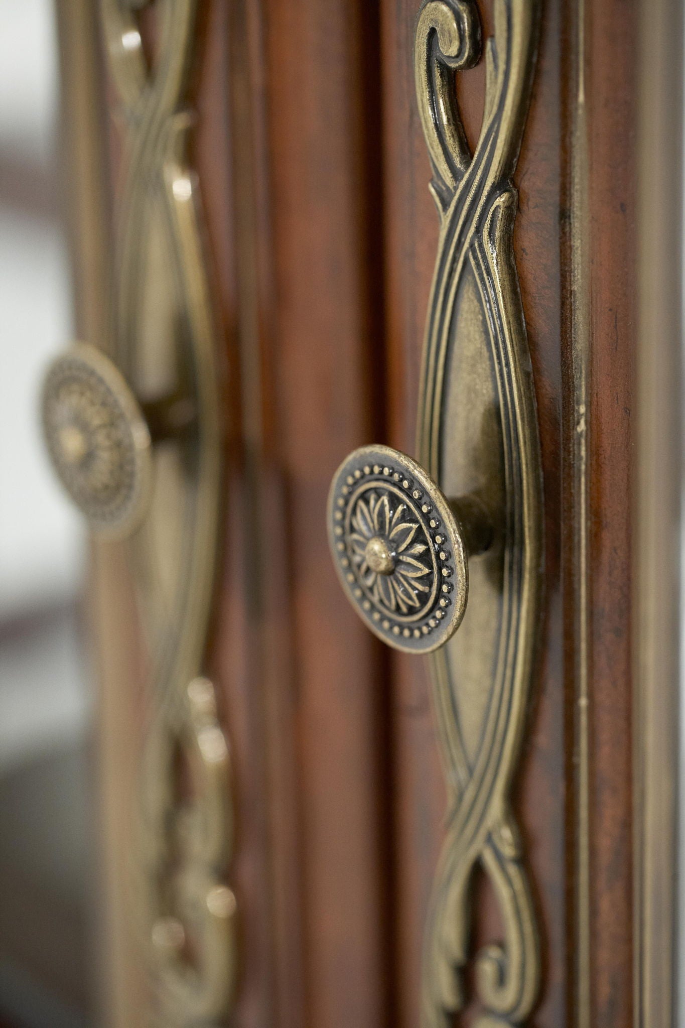 Villa Valencia - China Buffet Cabinet - Classic Chestnut - Best Buy Furniture