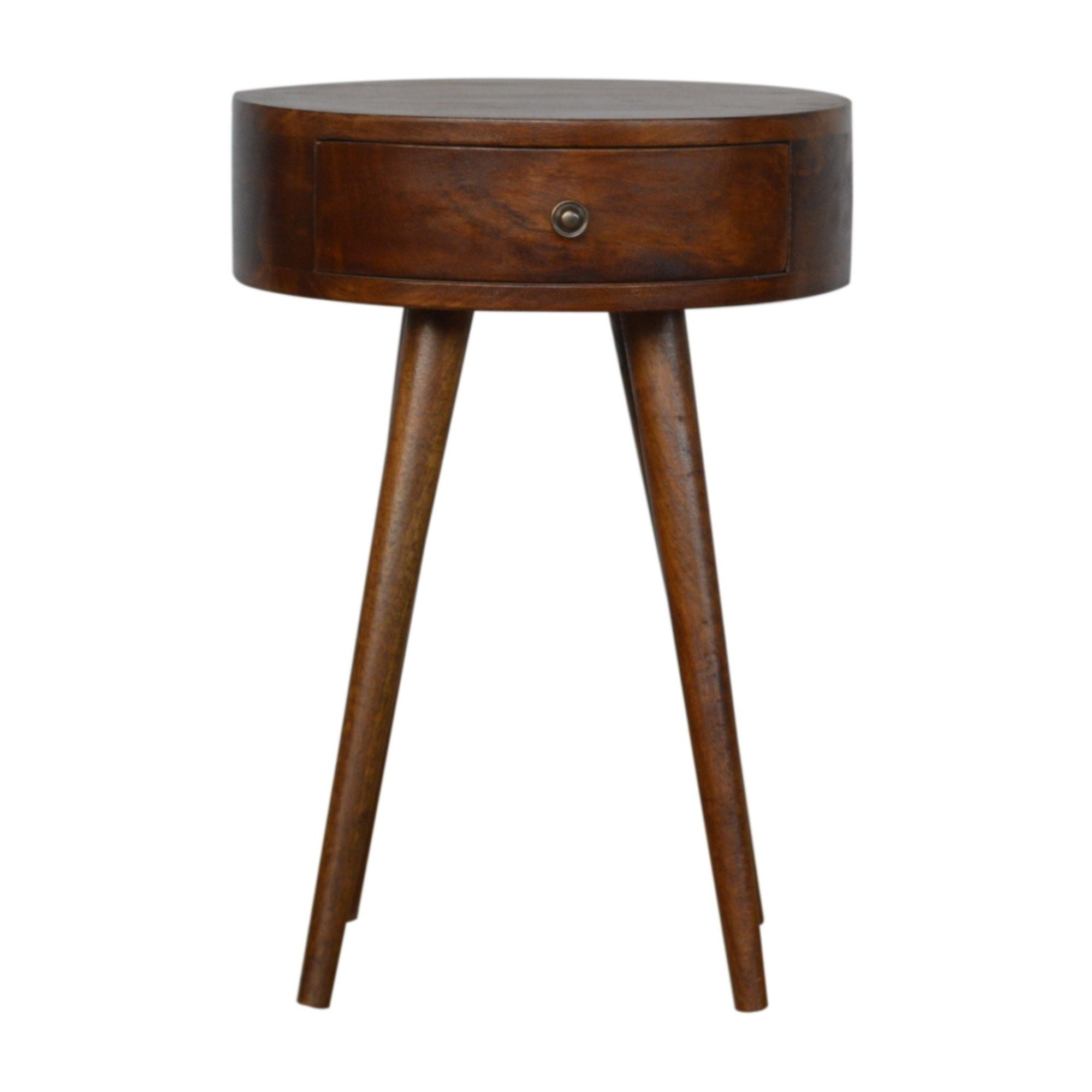 Nordic Chestnut Circular Nightstand - Best Buy Furniture