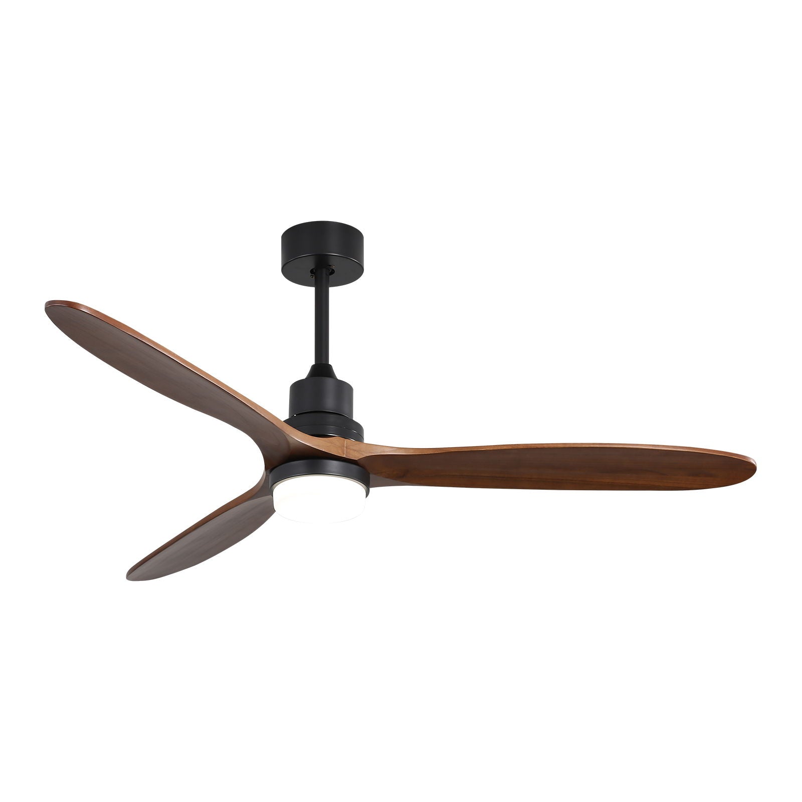 Ceiling Fan With Lights 3 Solid Wood Fan Blade Noiseless Reversible Motor Remote Control - Black - Best Buy Furniture