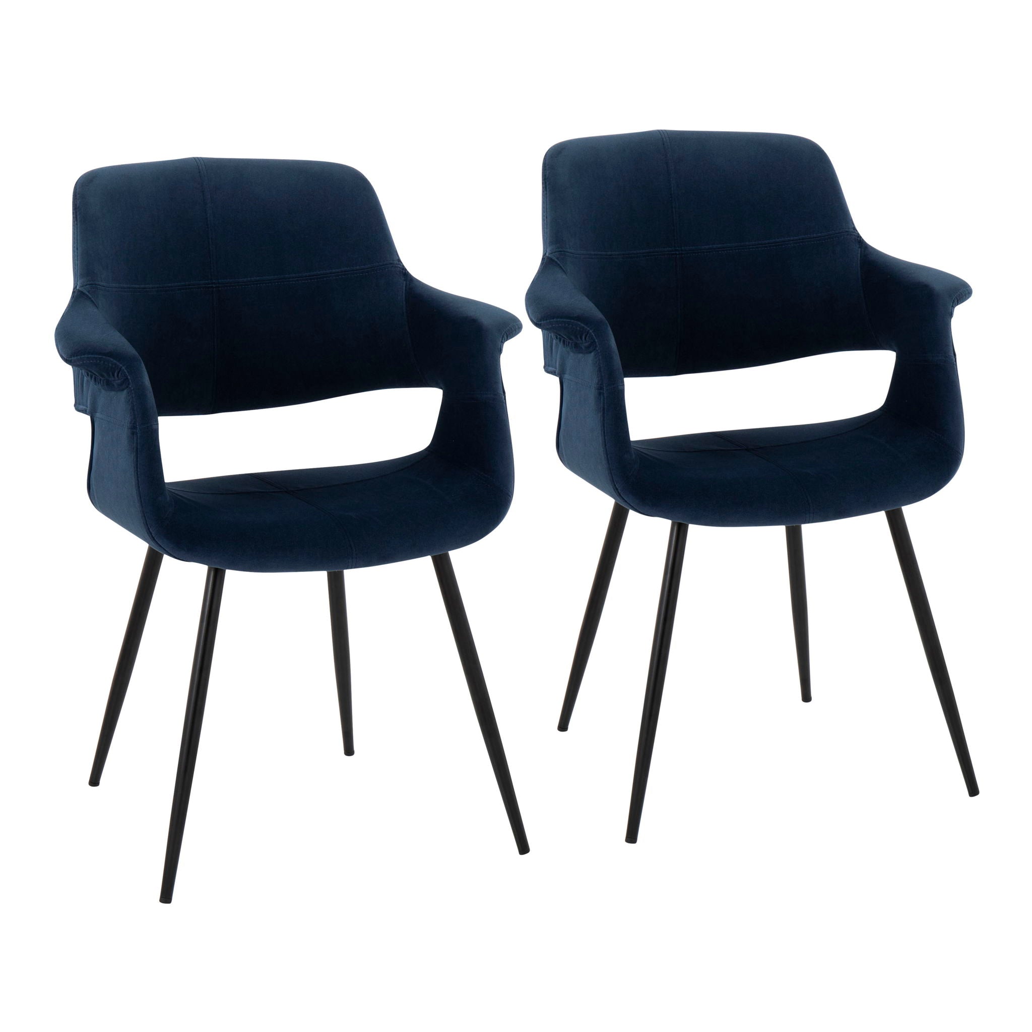 Vintage Flair - Glam, Art Deco Chair (Set of 2) - Best Buy Furniture