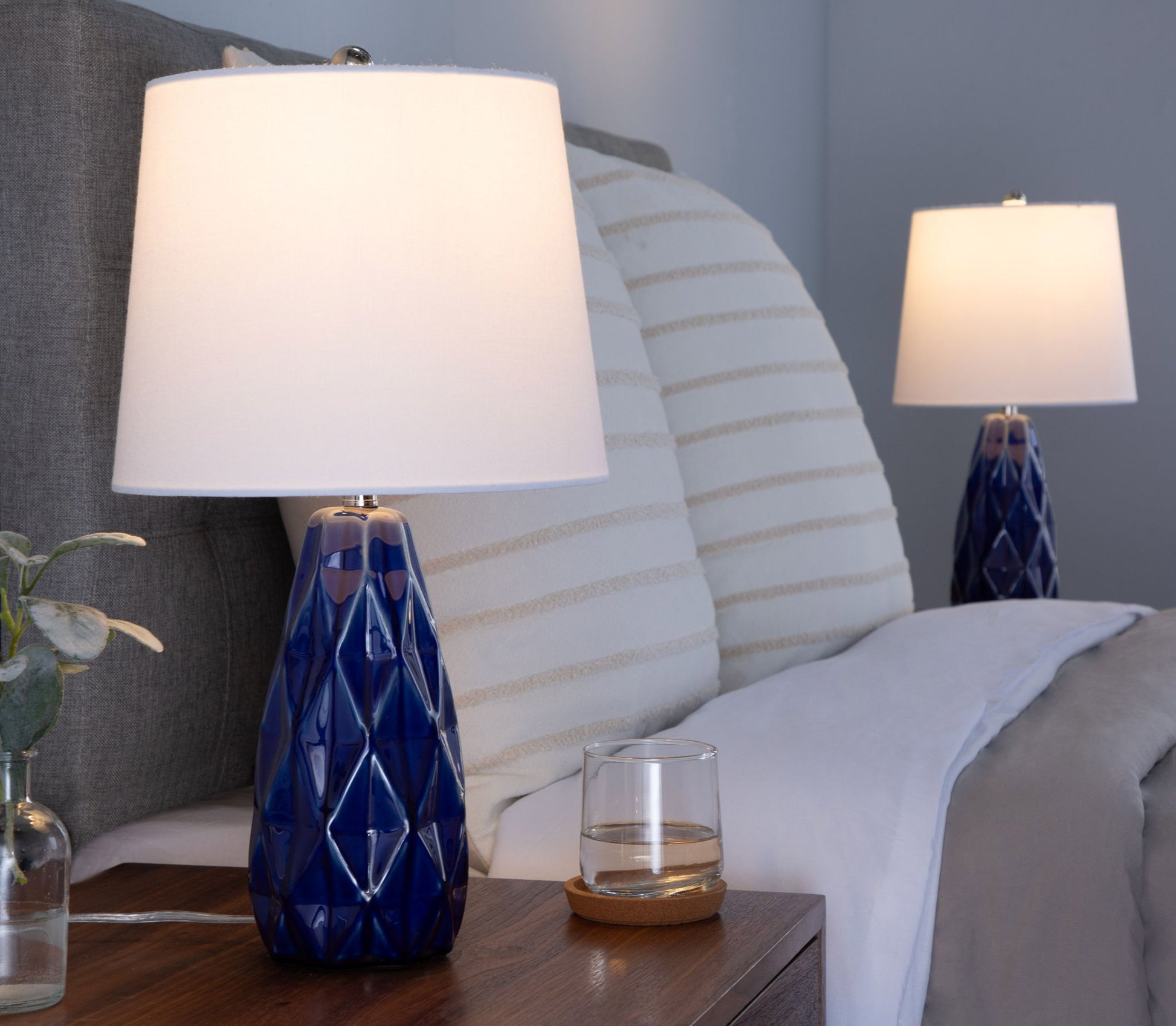Hex - Contemporary Lamp (Set of 2) - Best Buy Furniture