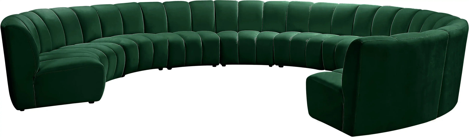 Infinity - 10 Piece Velvet Modular Sectional - Best Buy Furniture