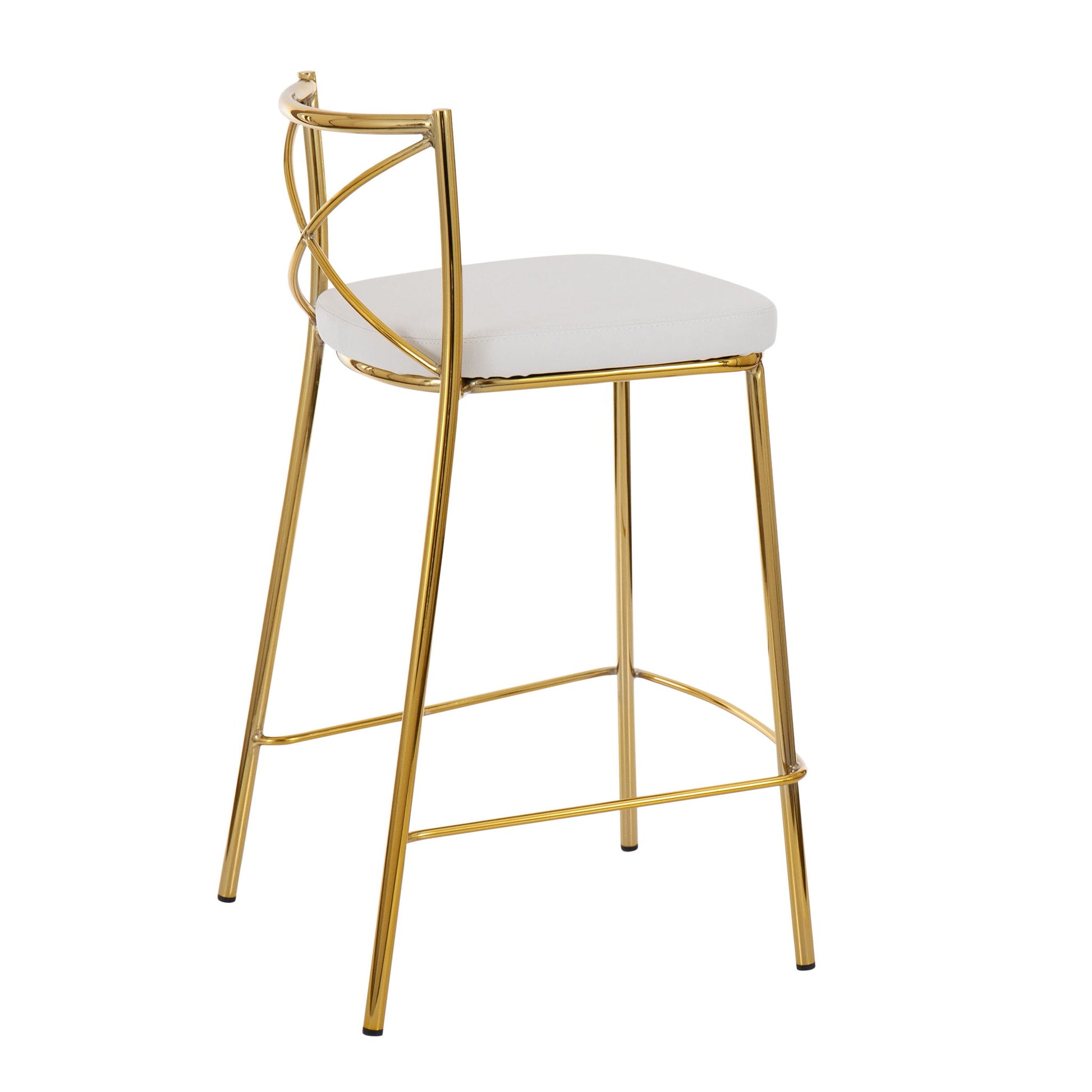 Modern Charlotte - Contemporary Fixed Height Counter Stool (Set of 2) - Best Buy Furniture