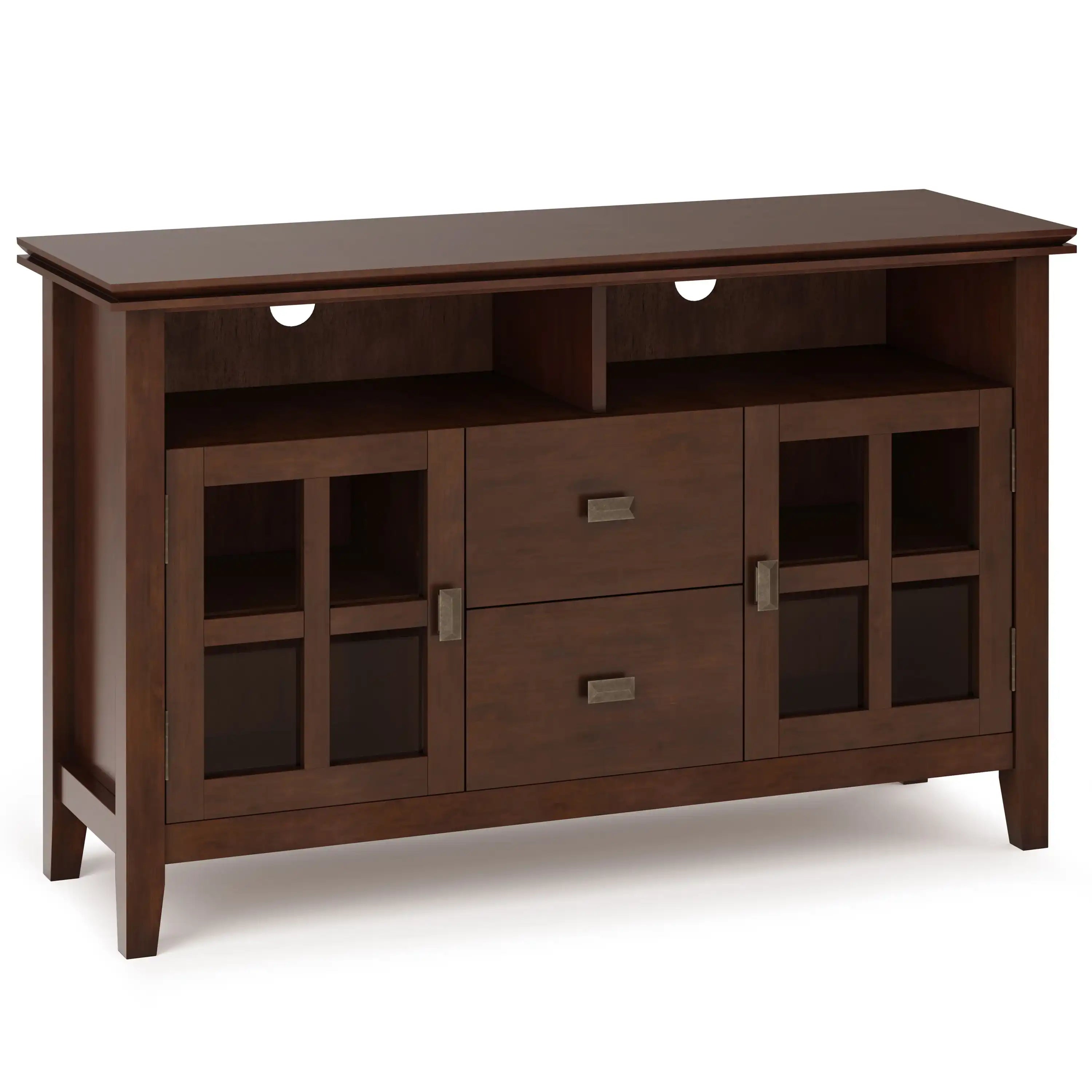 Artisan - TV Media Stand, Handcrafted - Russet Brown - Best Buy Furniture