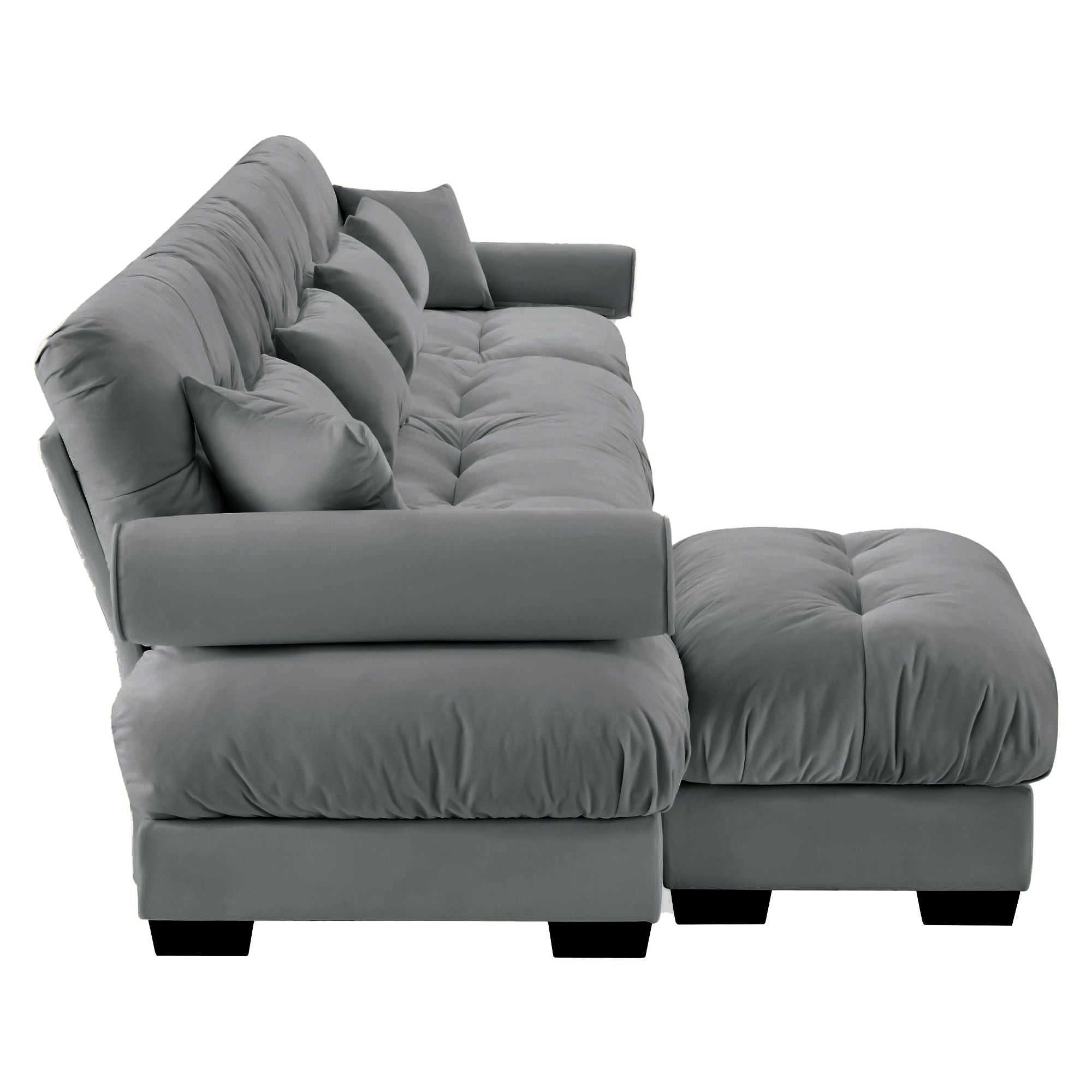 Super Comfort Oversized Modular Sectional Sofa With Movable Ottoman - Best Buy Furniture