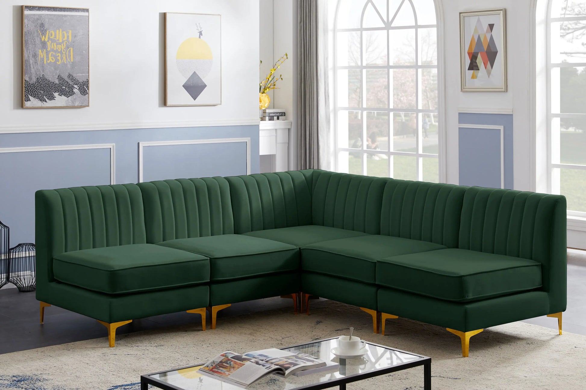 Alina - 5 Piece Armless Sectional - Best Buy Furniture