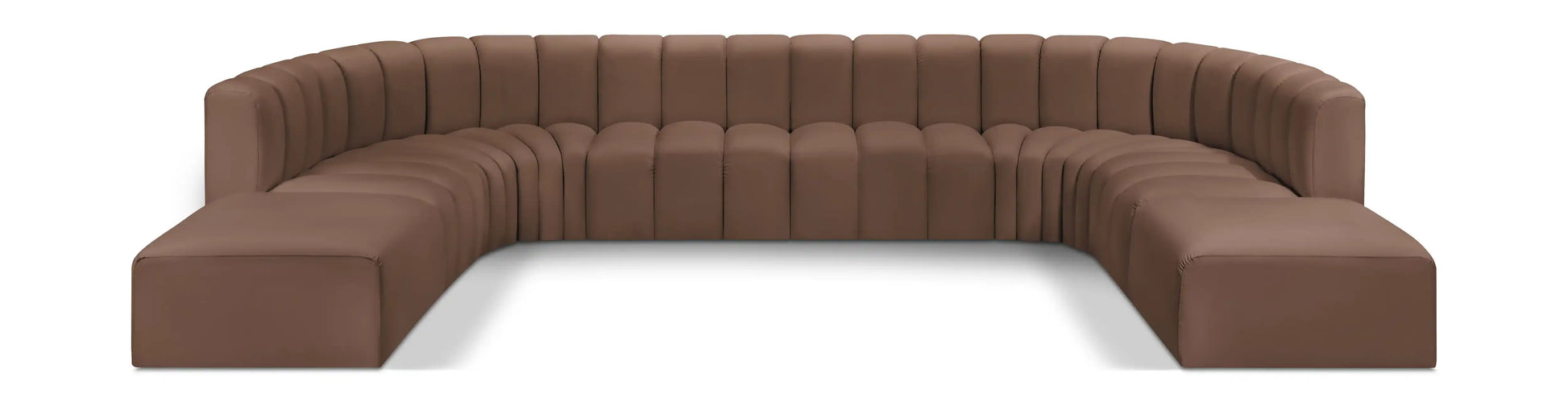 Arc - Faux Leather Modular Sectional - Best Buy Furniture