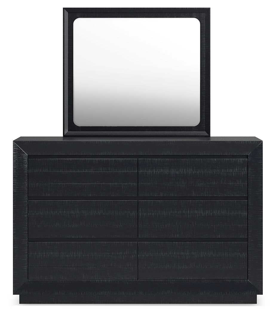 Londer - Dresser And Mirror - Black - Best Buy Furniture