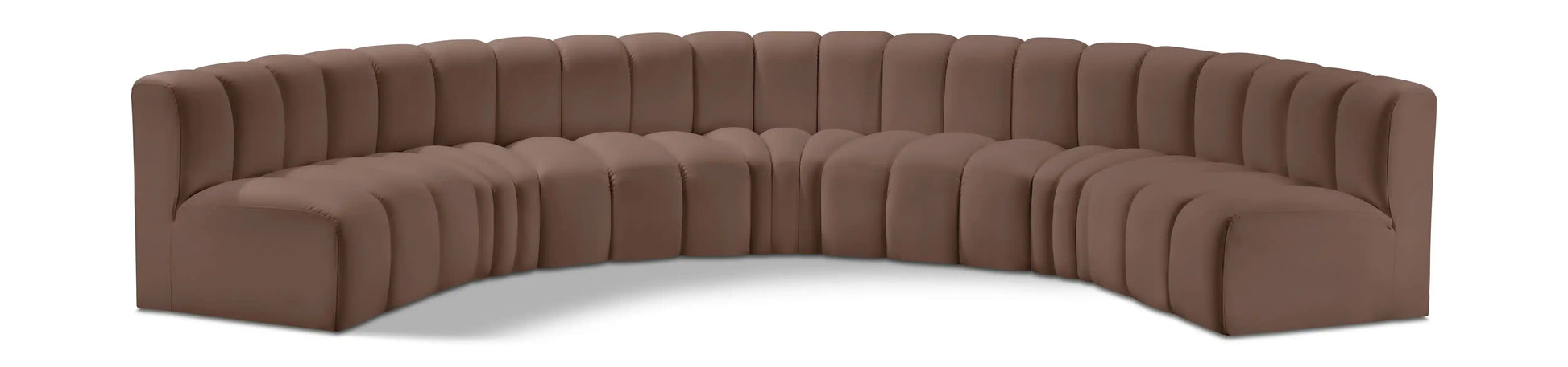 Arc - Faux Leather 7 Piece U-Shaped Modular Sofa - Best Buy Furniture