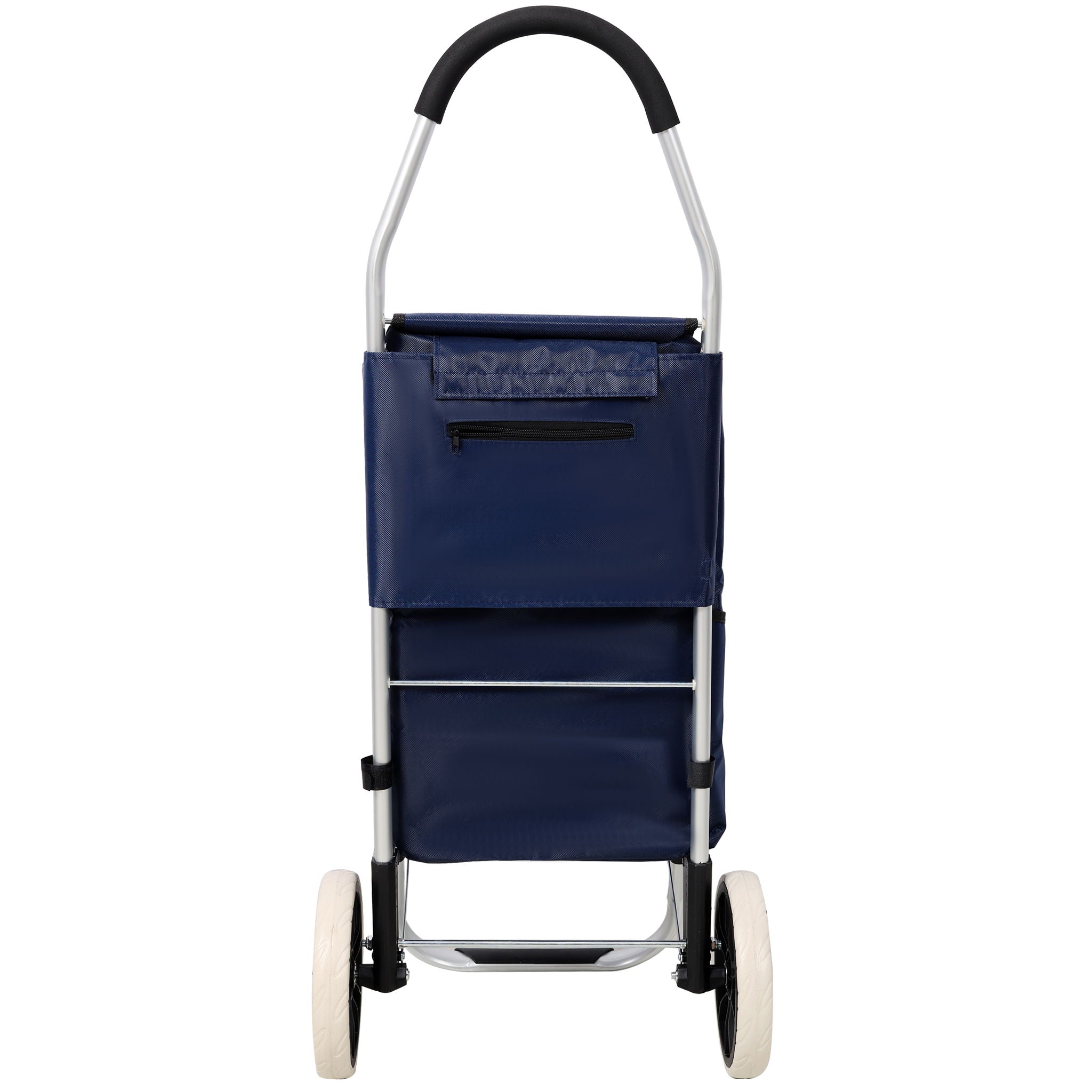 Foldable Shopping Trolley With Wheels And Waterproof Bag - Blue - Best Buy Furniture