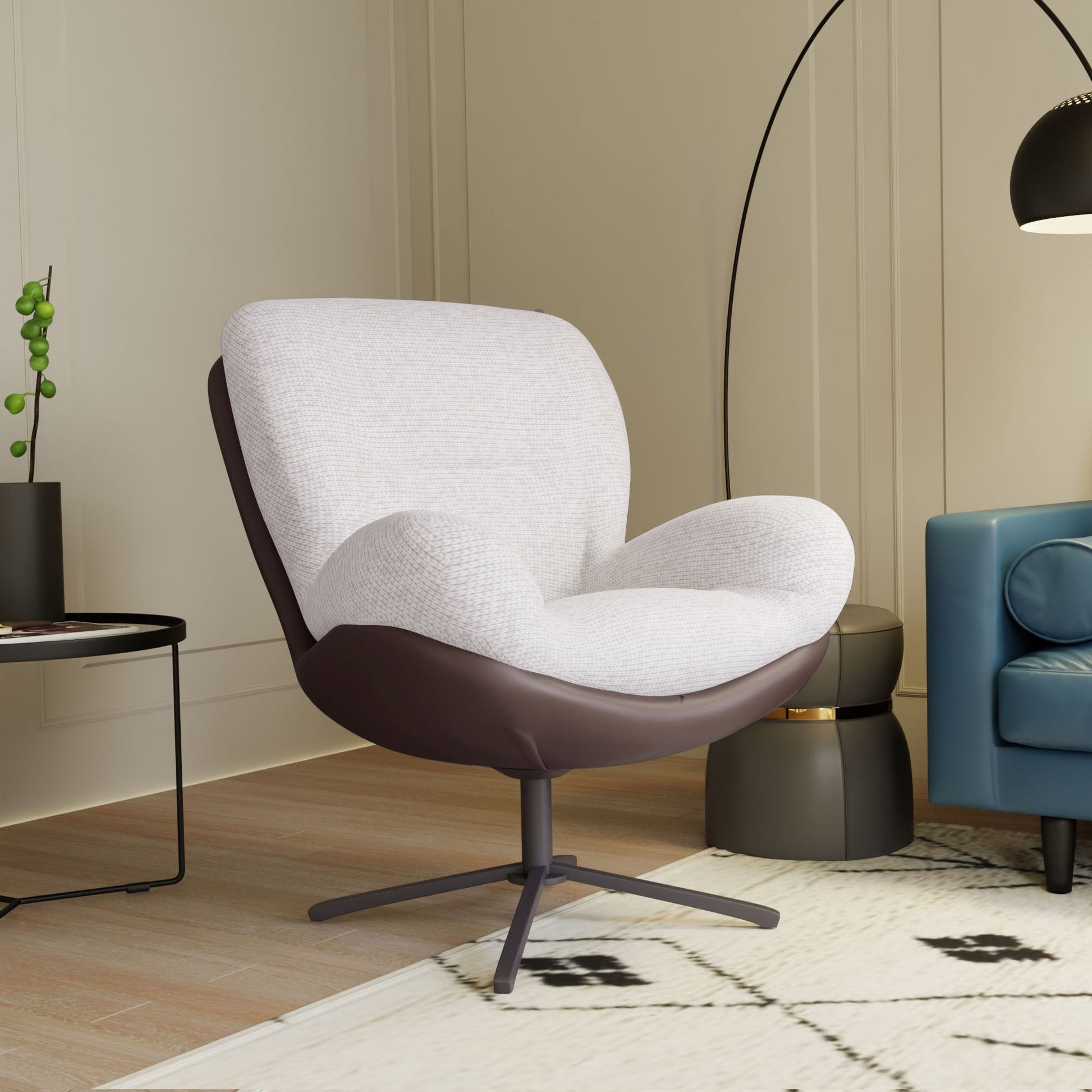 360° Swivel Office Chair, No Wheels - Best Buy Furniture