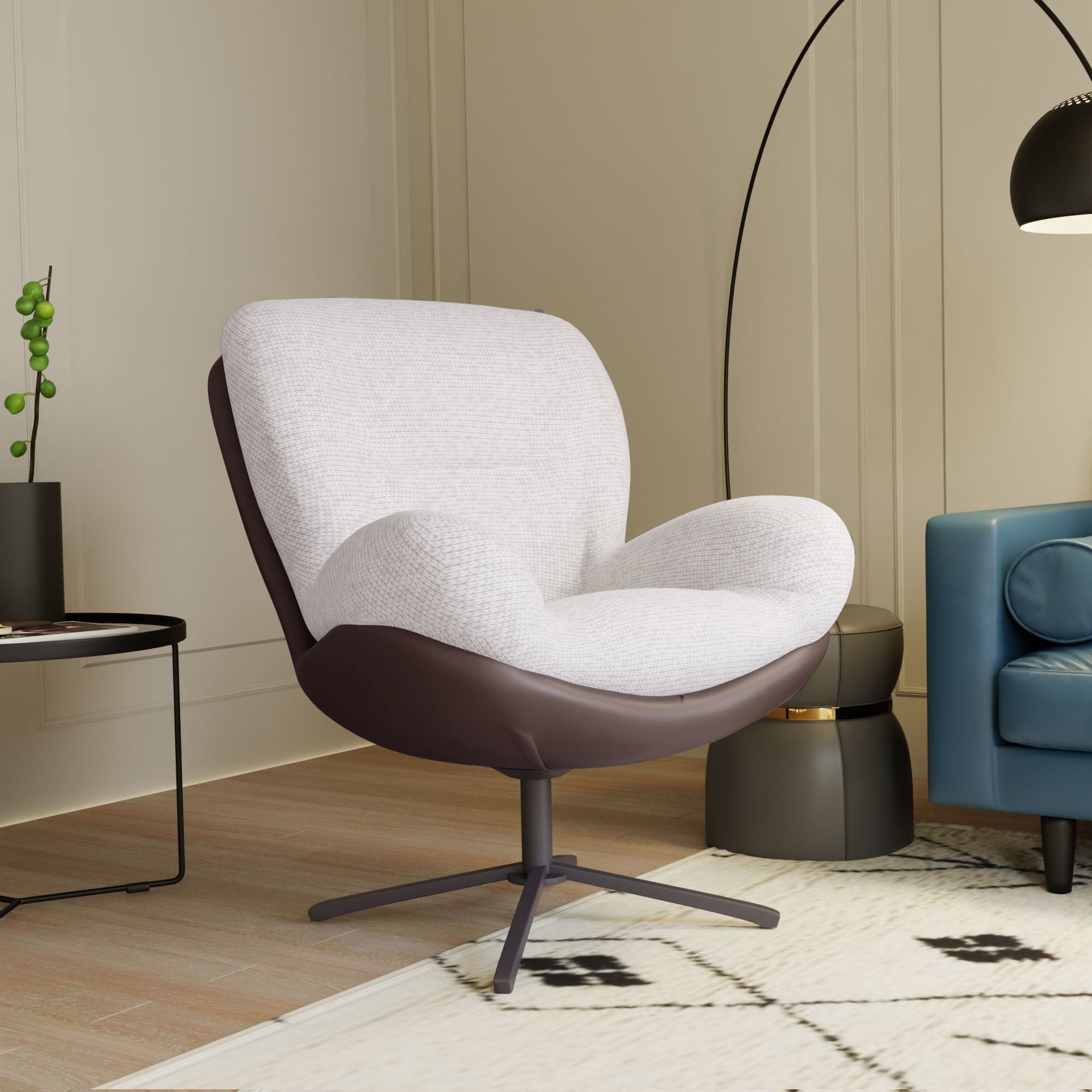 360° Swivel Office Chair, No Wheels - Best Buy Furniture