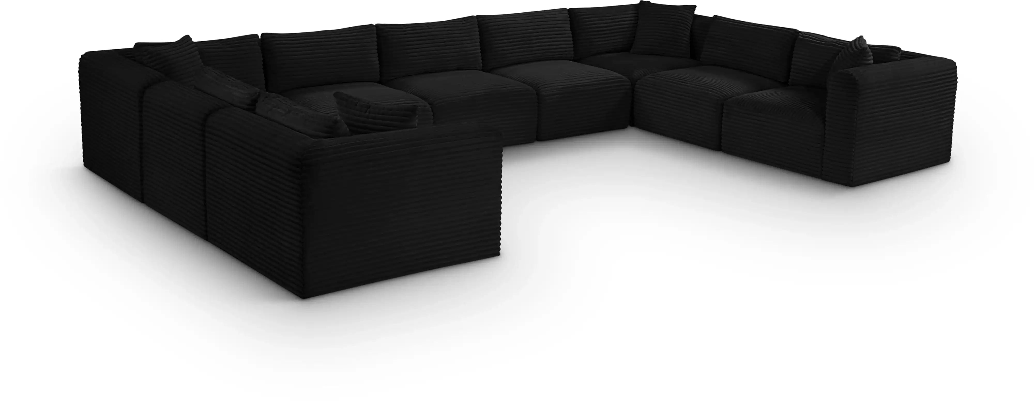 Shaggy - 9 Piece Modular U-Shaped Sectional - Best Buy Furniture