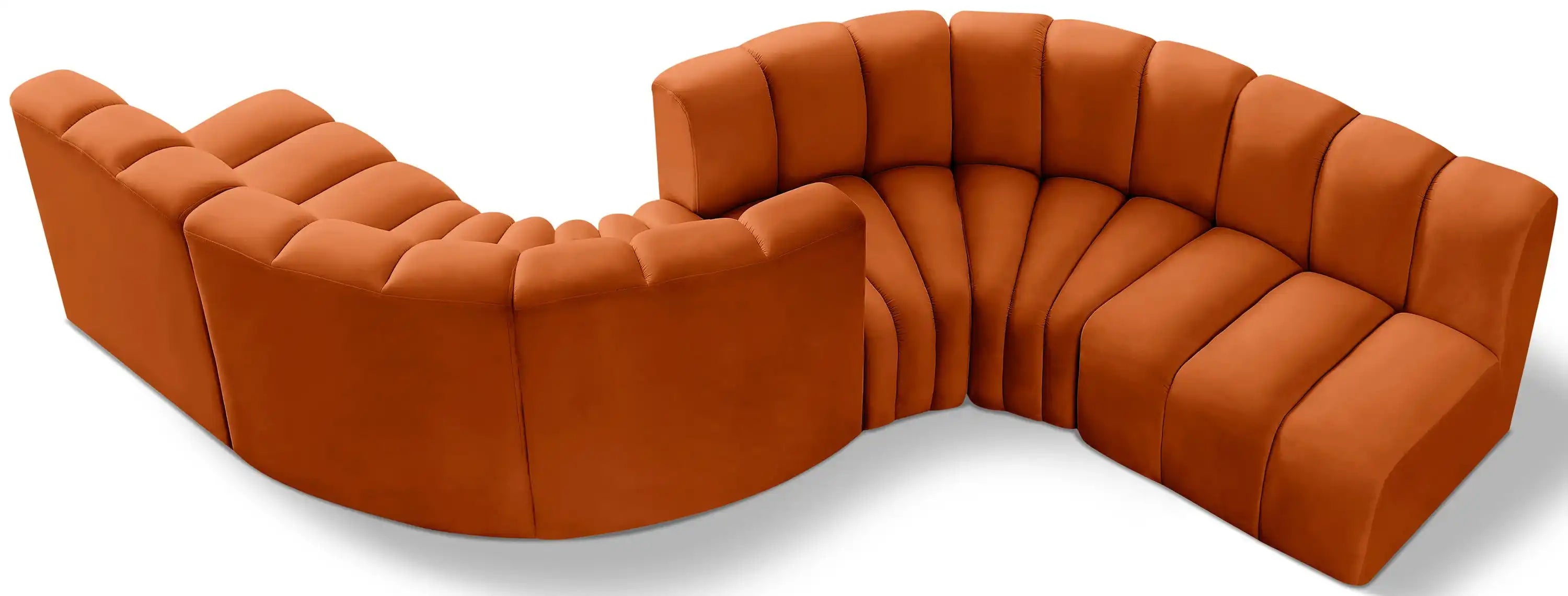 Arc - Velvet 6 Piece Modular Sofa - Best Buy Furniture