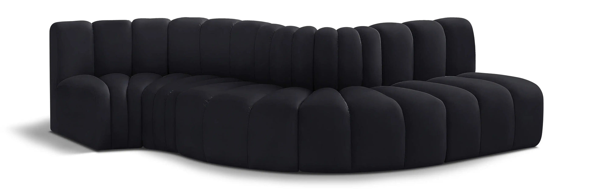 Arc - Velvet 5 Piece Modular Sofa - Best Buy Furniture