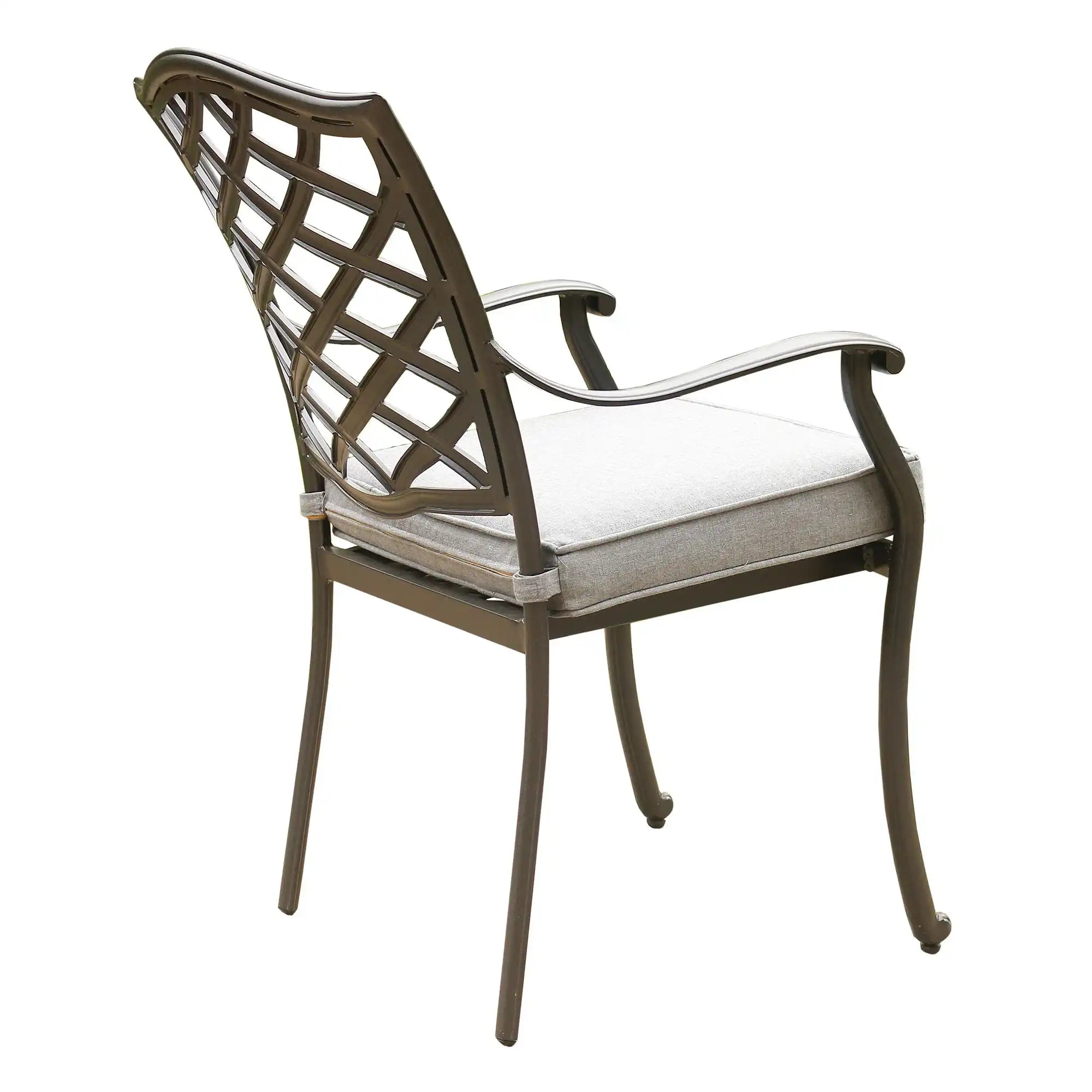 Round 49" Long Aluminum Dining Set With Cushions - Best Buy Furniture
