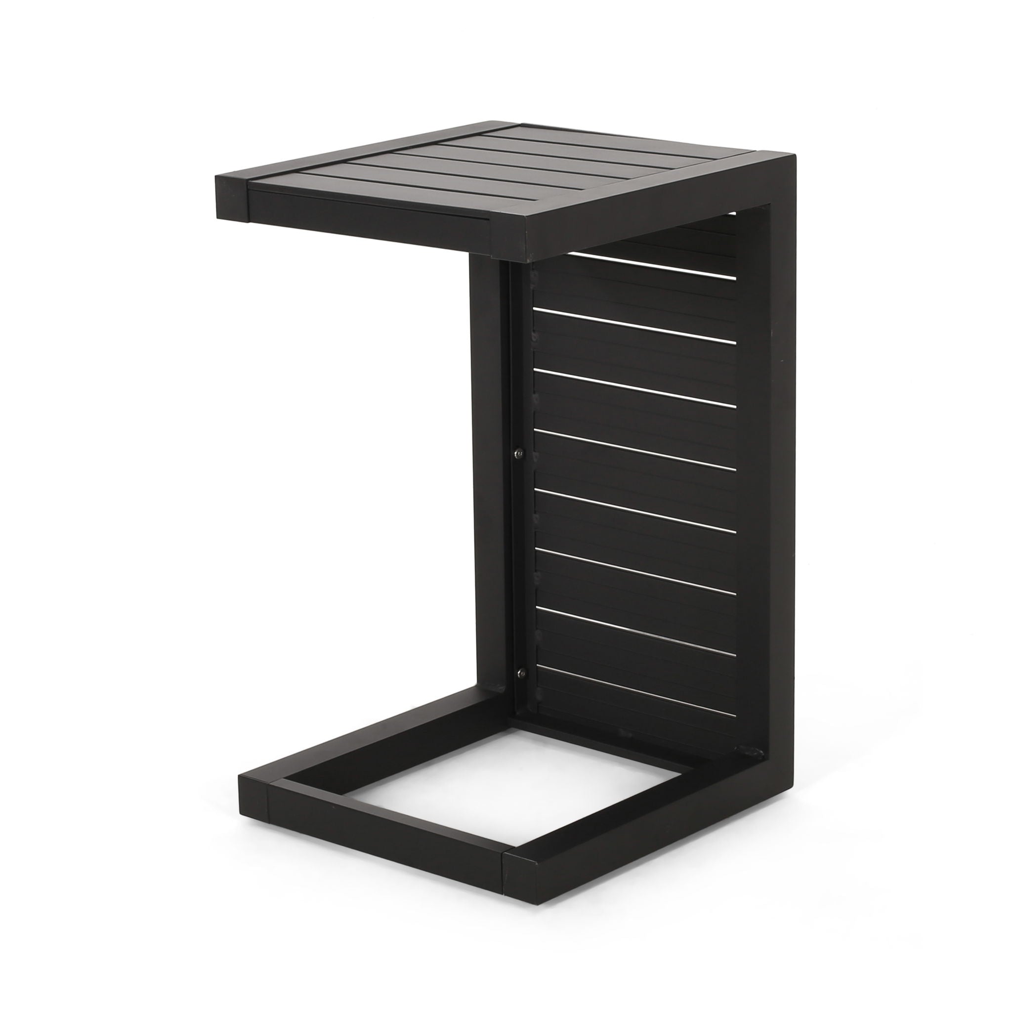 Aluminum Outdoor C - Shaped Side Table For Patio - Best Buy Furniture