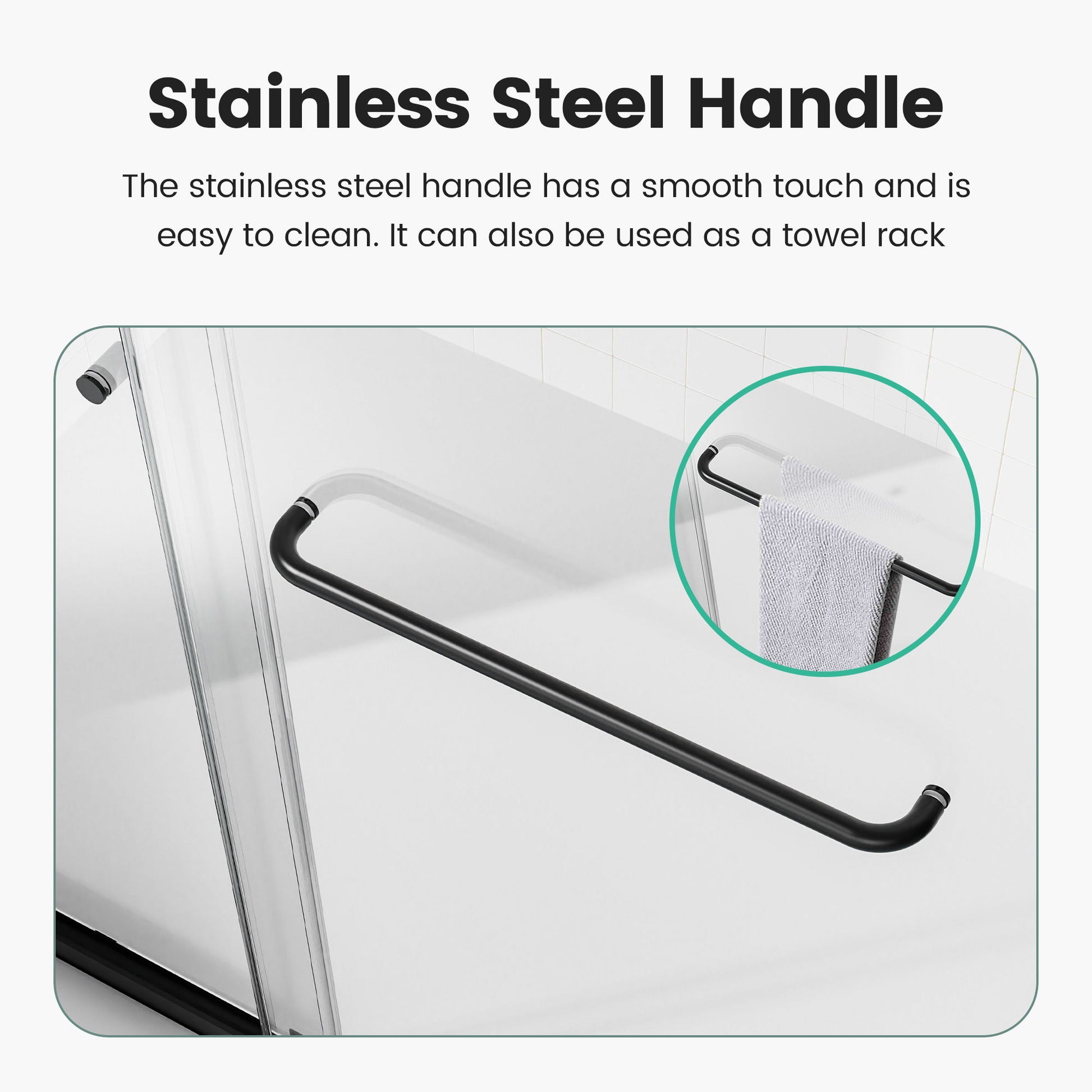 Semi-Frameless Double Sliding Shower Door, Bypass Shower Door, 1 / 4" (6Mm) Thick SGCC Tempered Glass Door - Best Buy Furniture