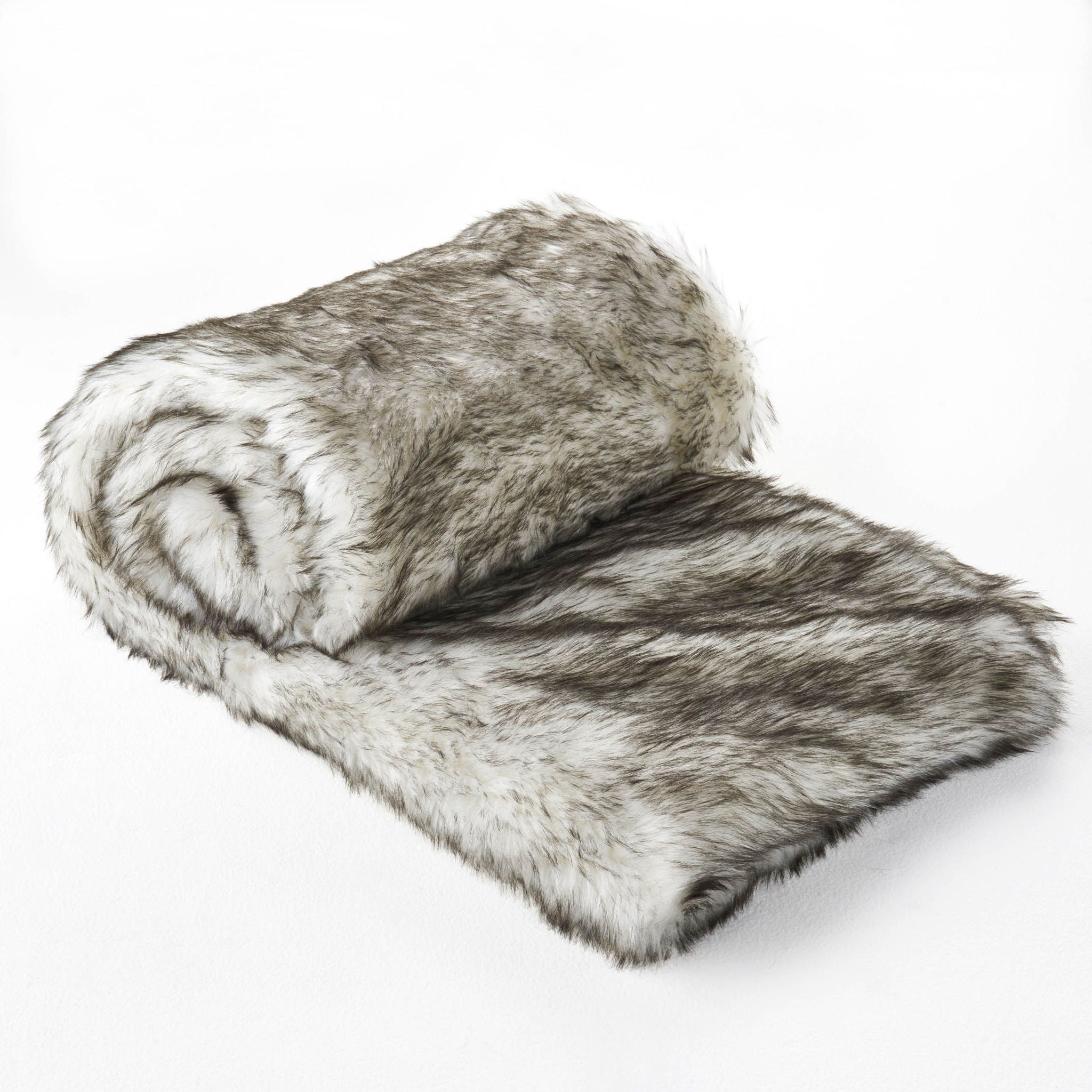 Luxury Throw Blanket With Streaks - Gray - Best Buy Furniture