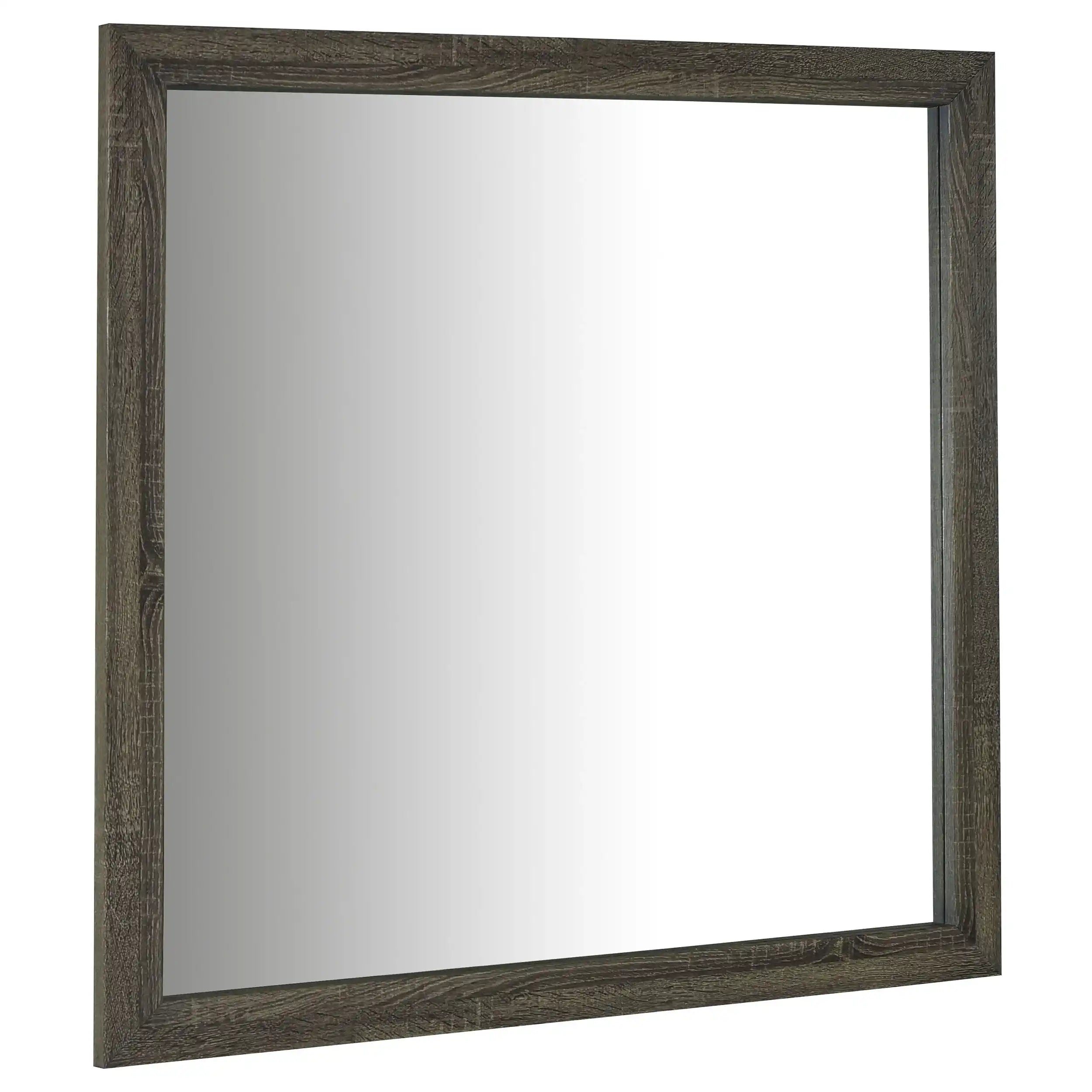 Wright - Dresser Mirror - Brown Oak - Best Buy Furniture