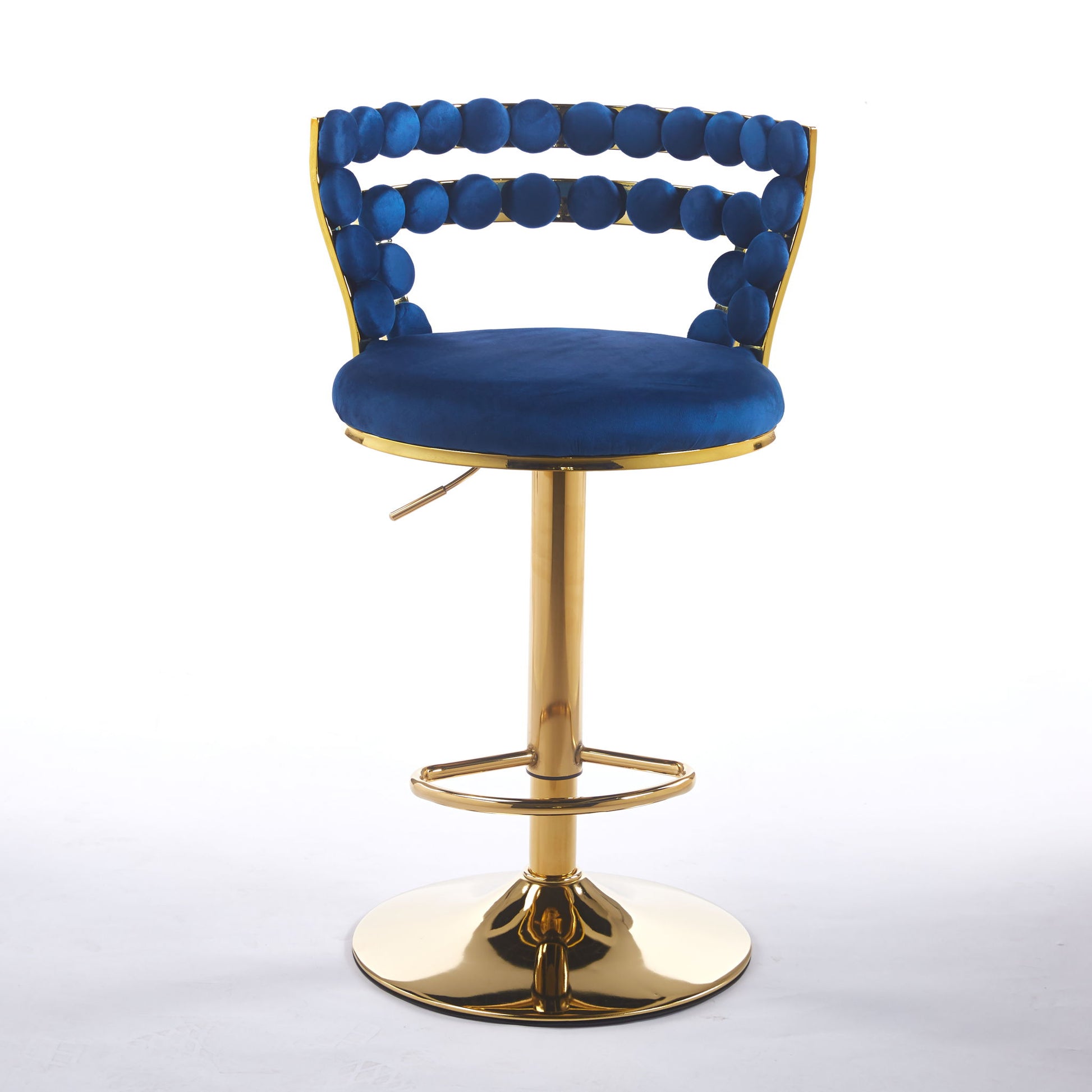 Modern Bar Chair With Iron Tube Legs, Soft Cushions And Comfortable Backrest (Set of 2) - Best Buy Furniture