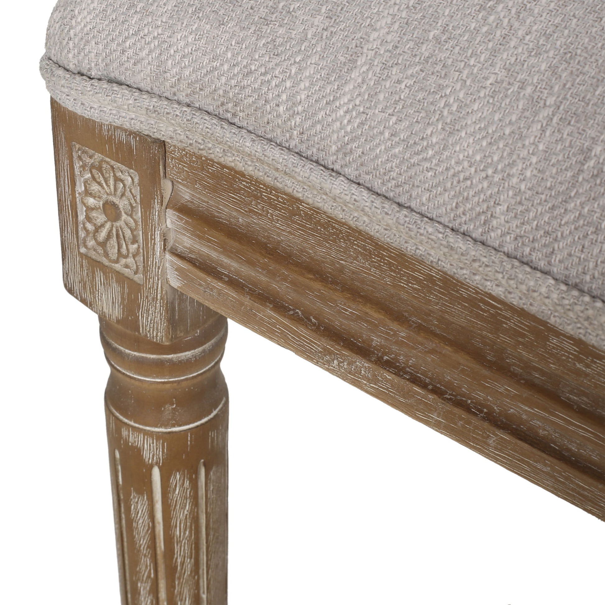 French Country Dining Chair With Rectangular Cane Backrest And Smooth Upholstered Seating - Best Buy Furniture