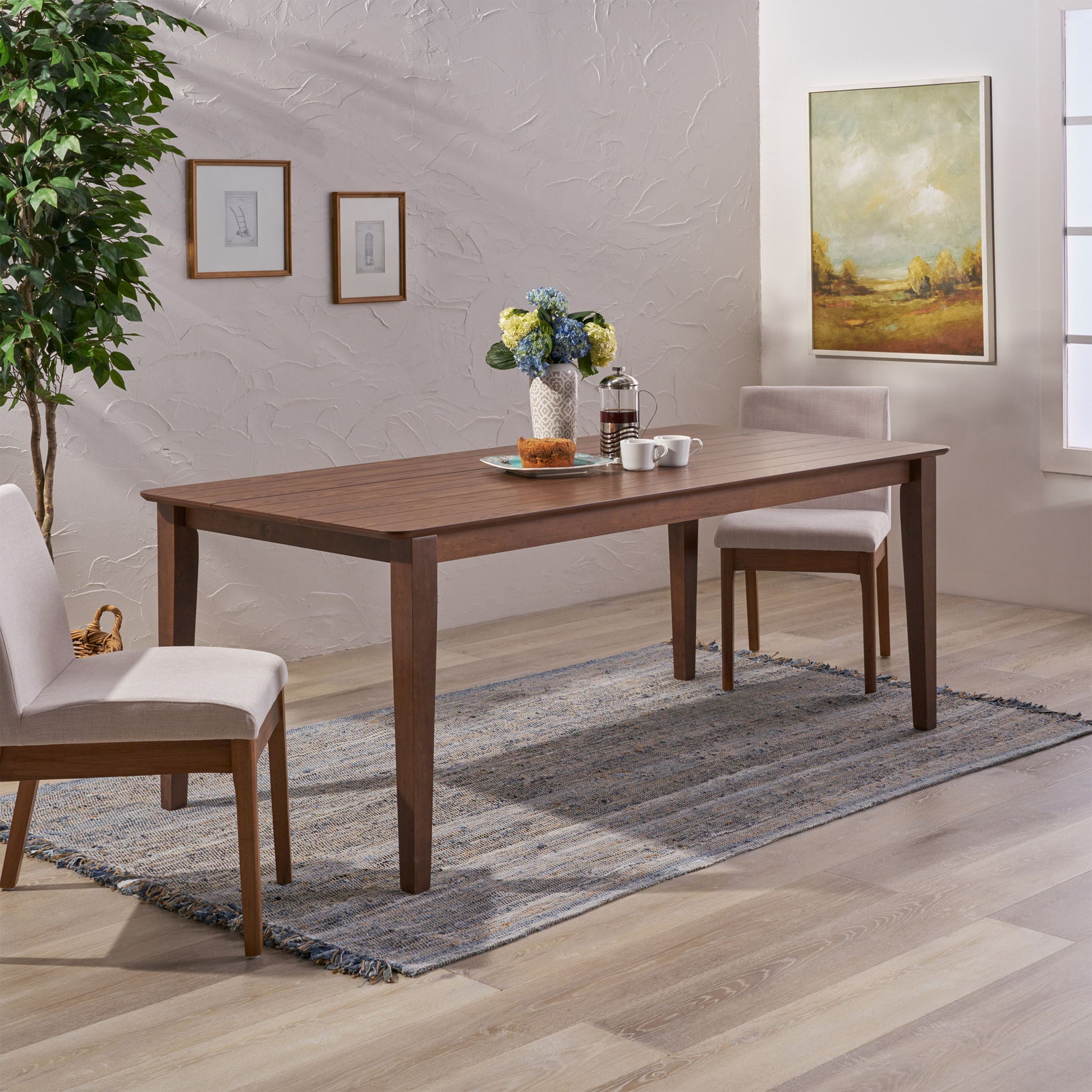 Farmhouse Charm Dining Table With Square Leg - Best Buy Furniture