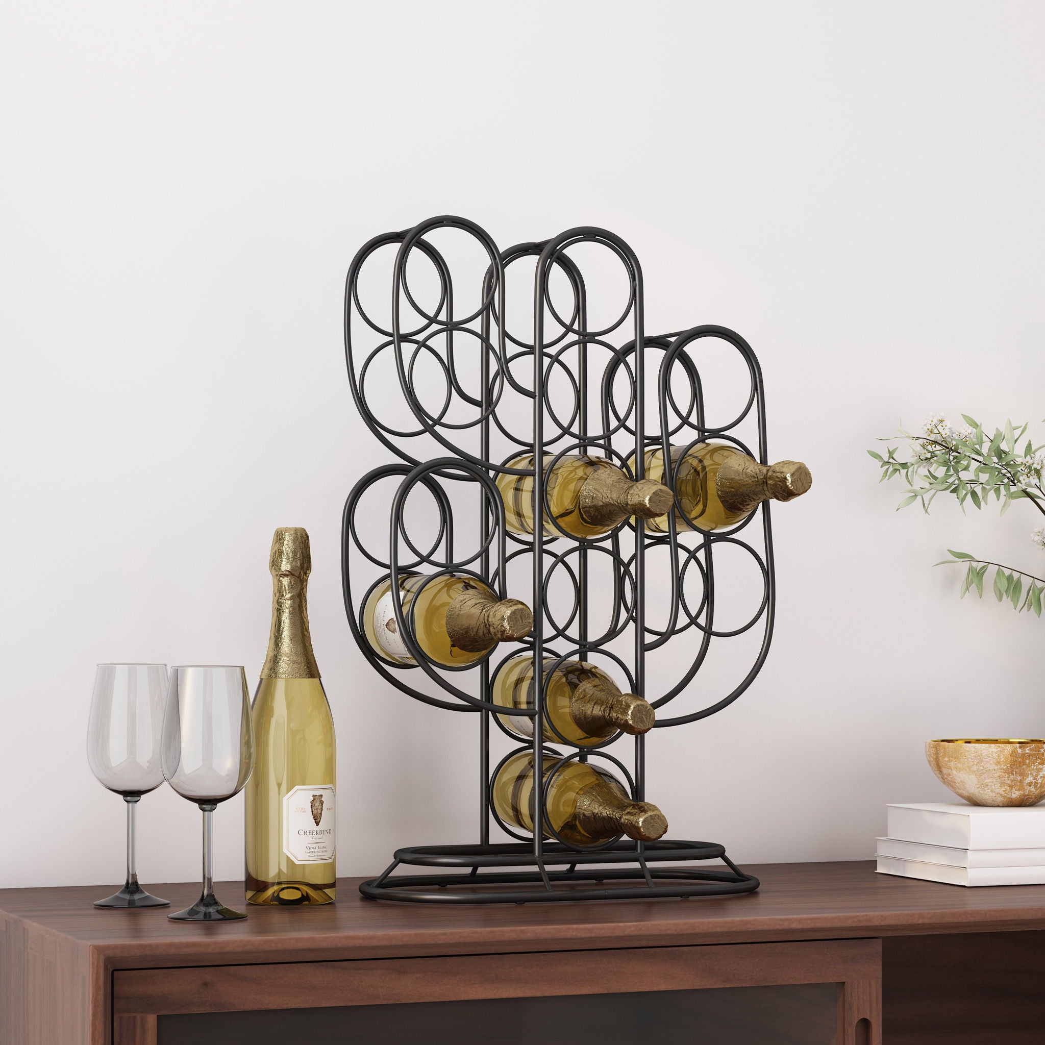 Wine Rack - Black - Best Buy Furniture
