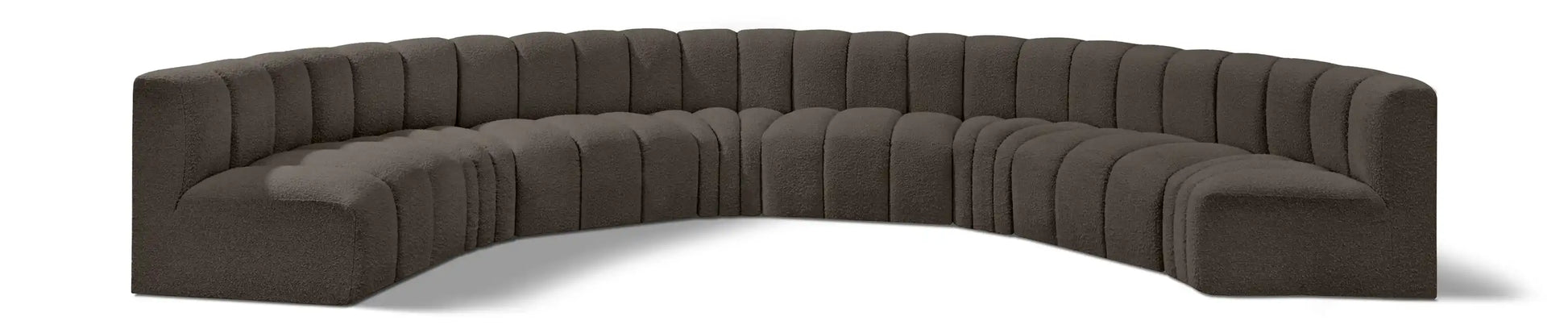 Arc - Boucle Fabric 8 Piece U-Shaped Modular Sofa - Best Buy Furniture