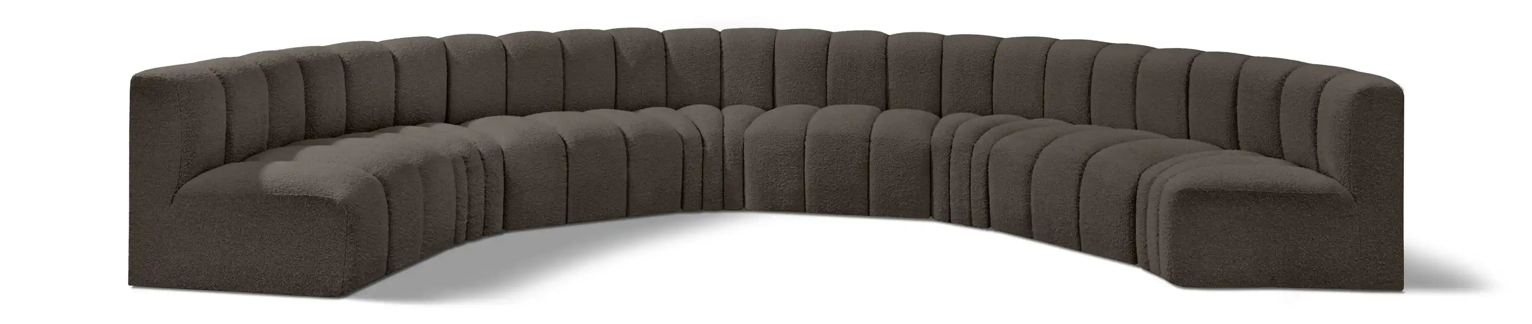 Arc - Boucle Fabric 8 Piece U-Shaped Modular Sofa - Best Buy Furniture