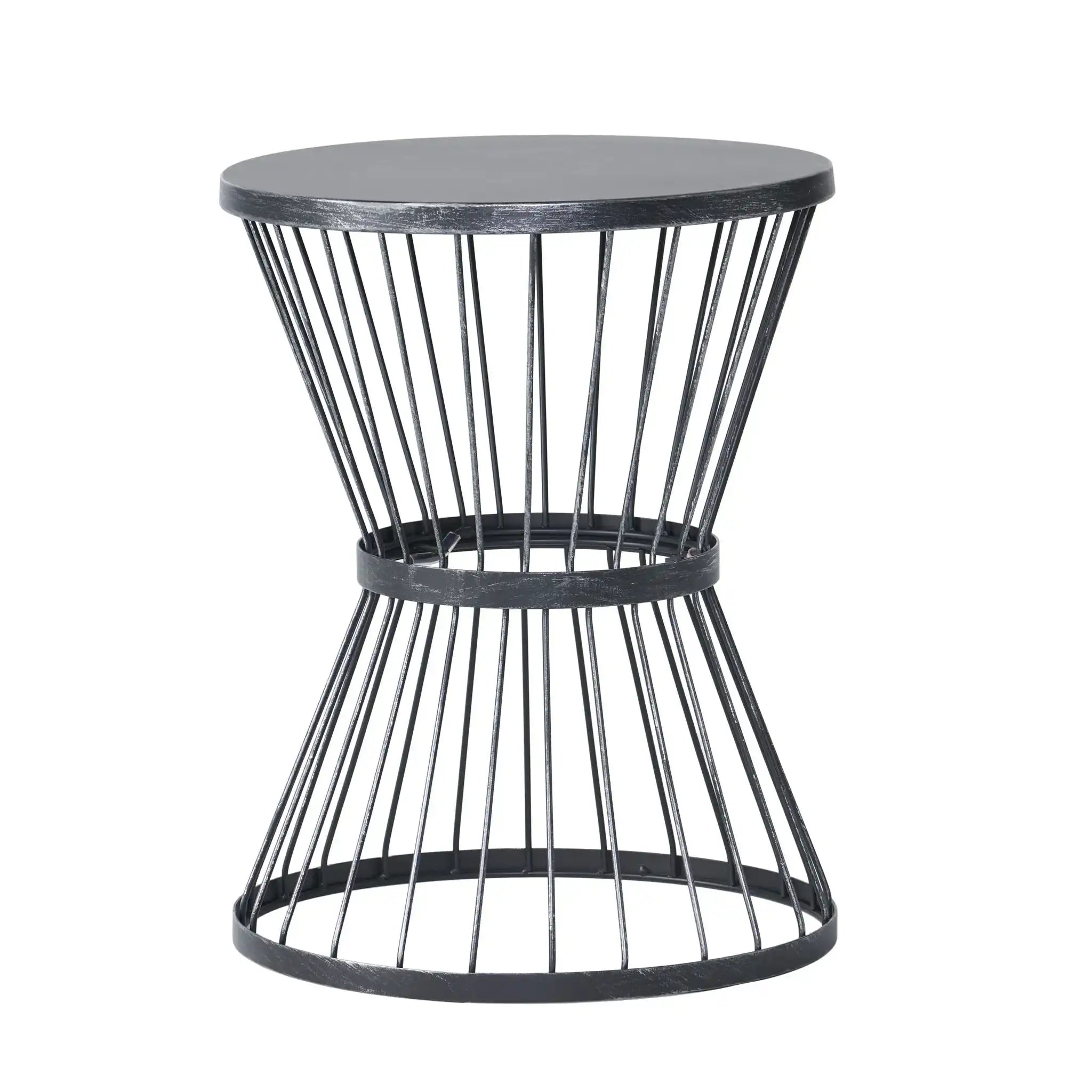 Lassen - Modern Outdoor Side Table With Hourglass Design - Best Buy Furniture